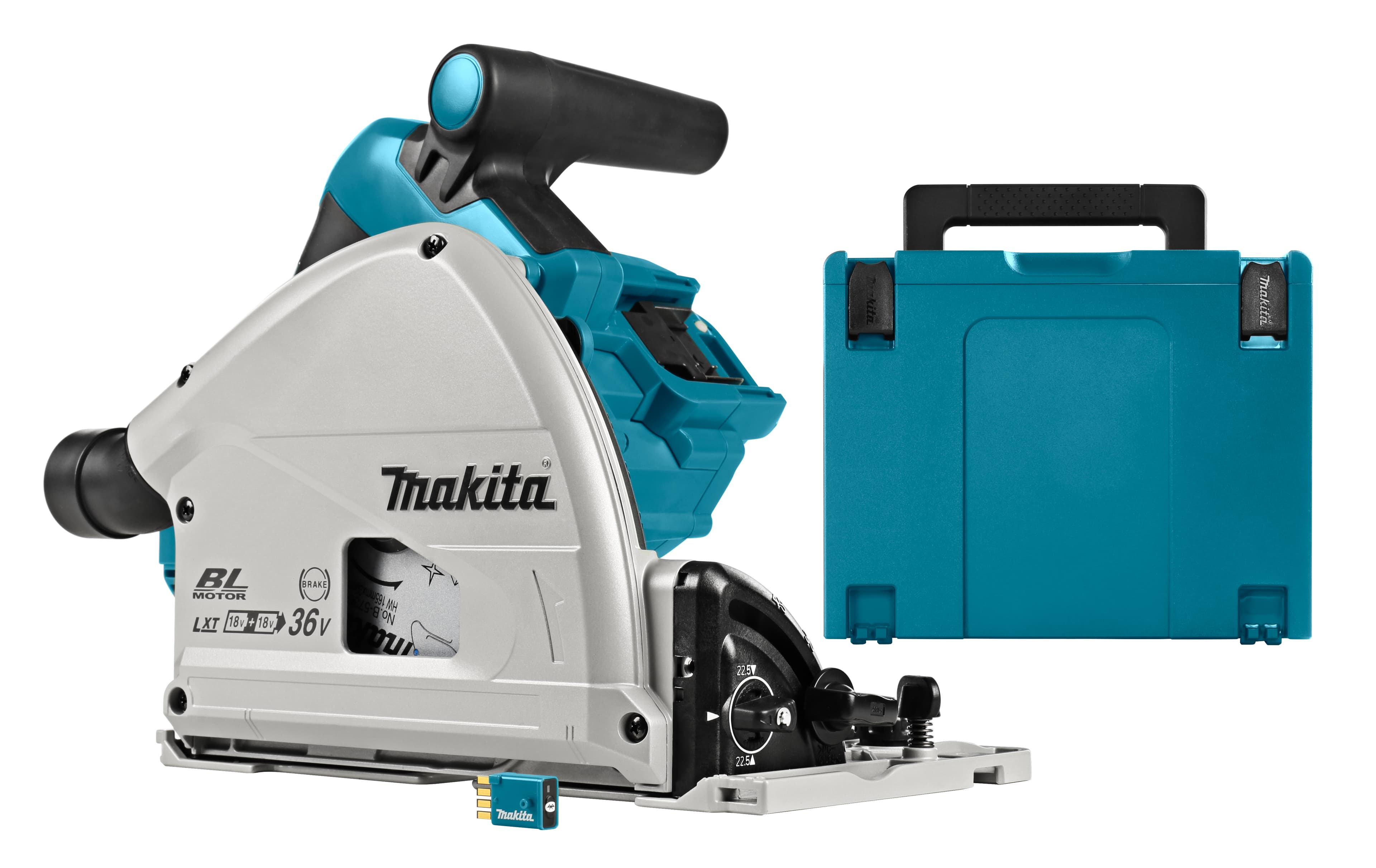 Makita invalzaag DSP601ZJU 165mm 2x18V AWS Mbox