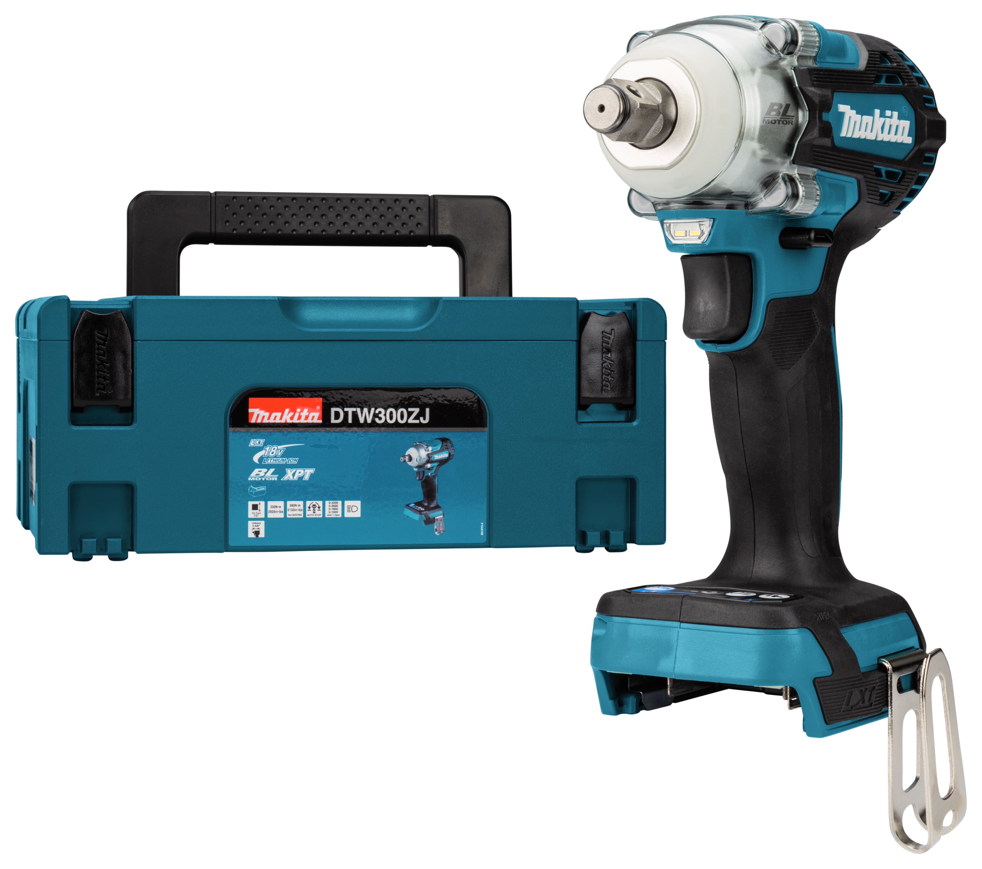 Makita slagmoersleutel DTW300ZJ 1/2 330Nm 18V Mbox