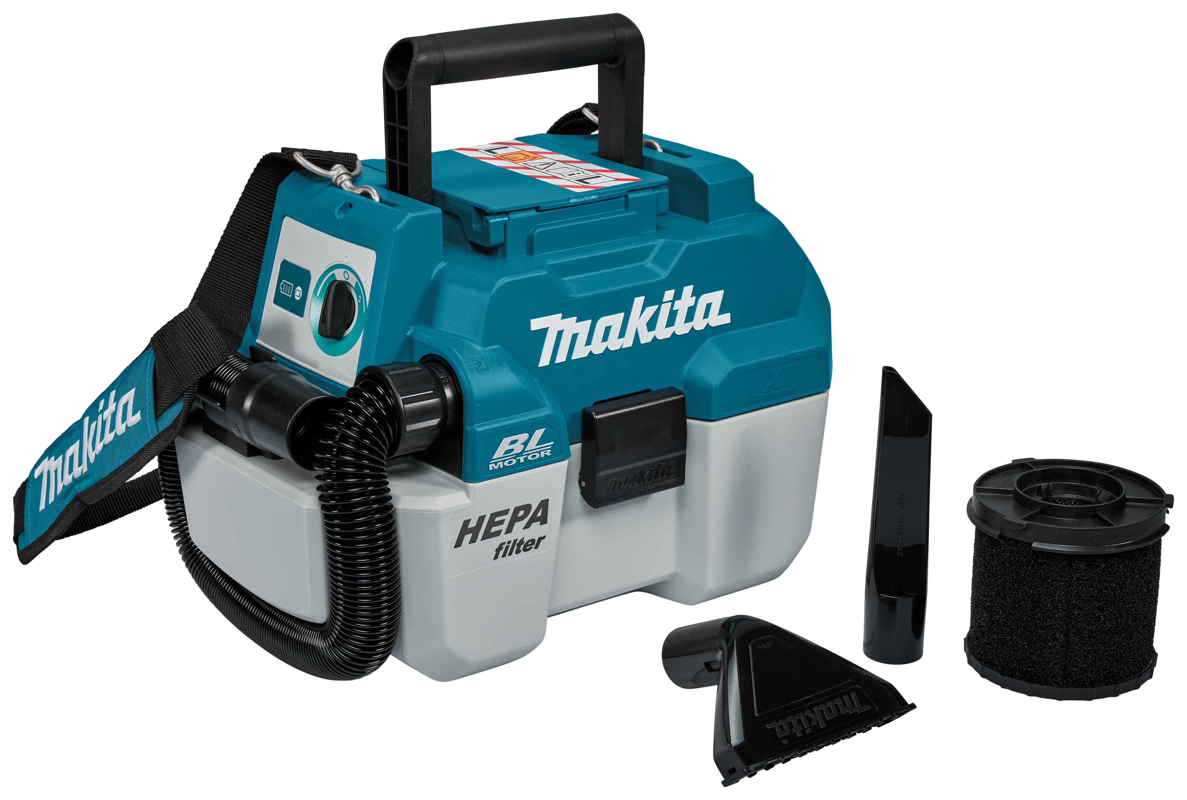 Makita stofzuiger DVC750LZX3 7,5L nat-droog 18V