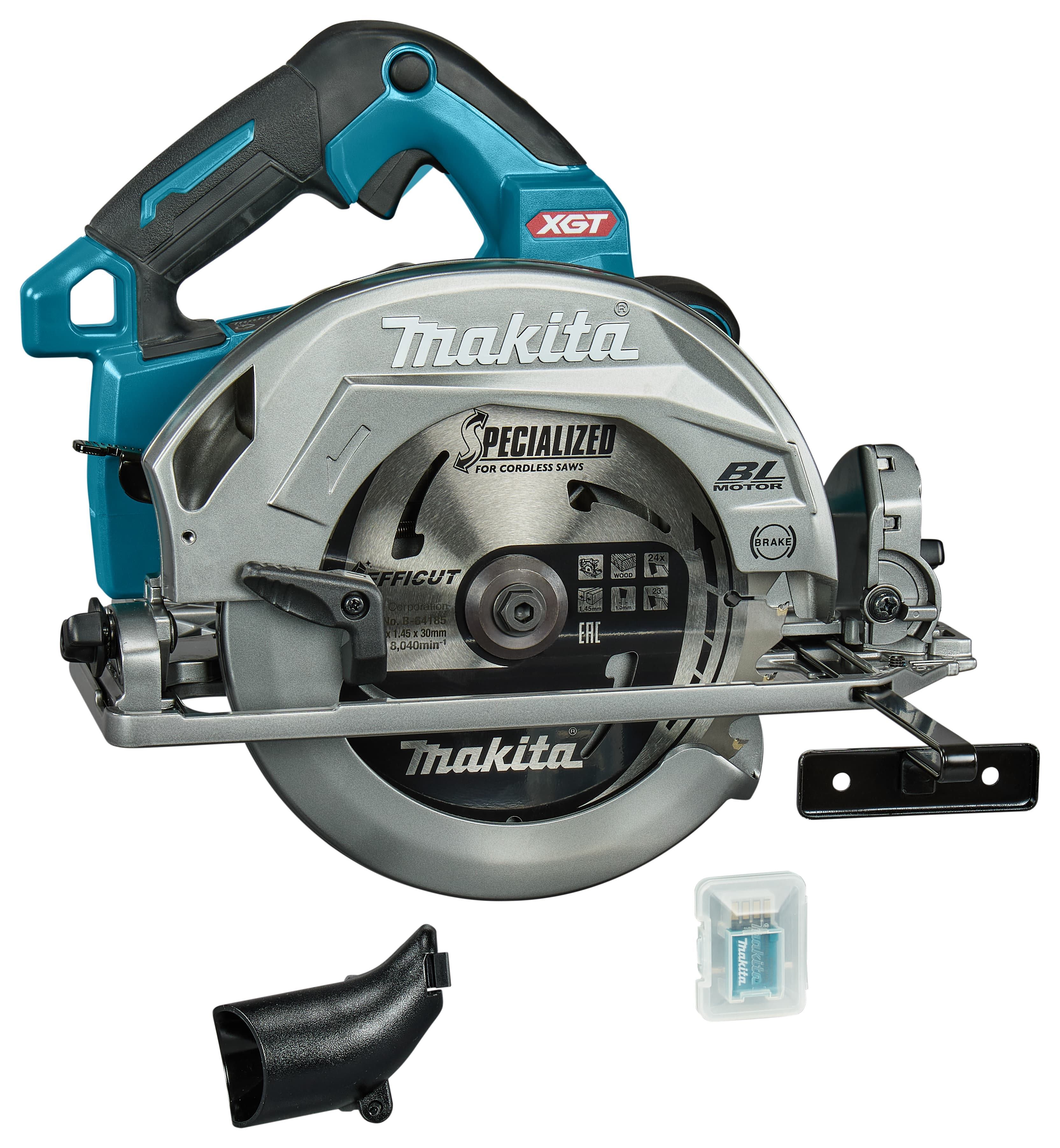 Makita cirkelzaag HS004GZ01 190mm geschikt voor geleiderail 40V AWS