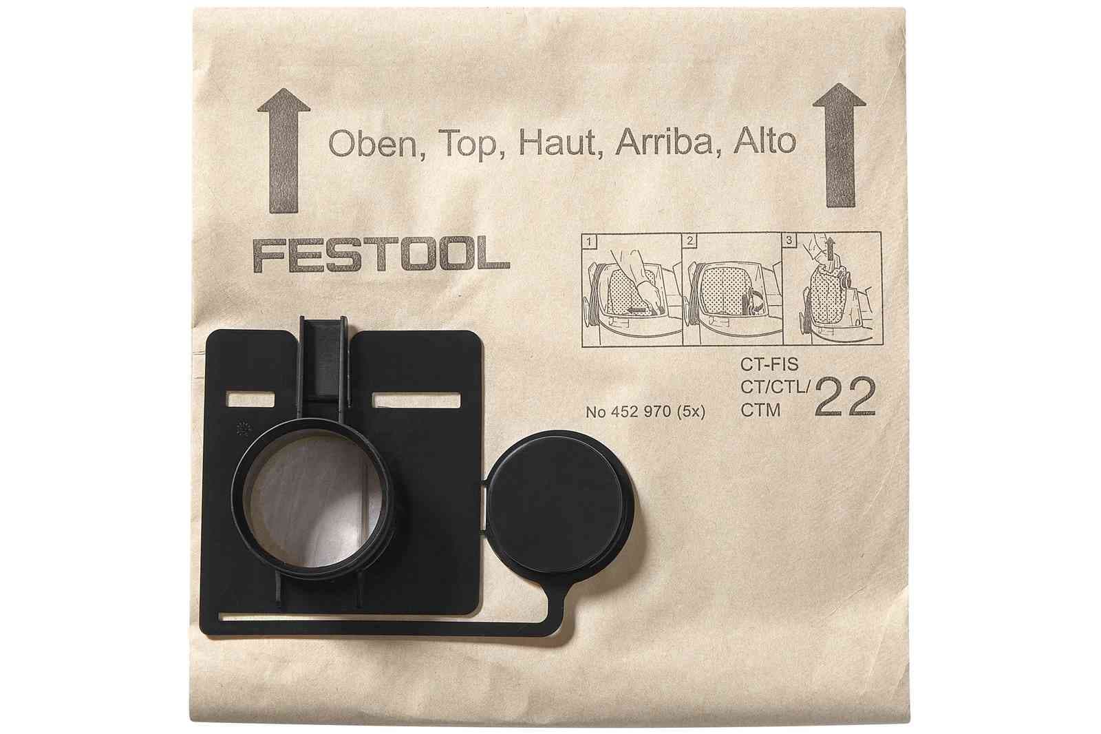 Festool Stofzuiger zak papier FIS-CT 22/5