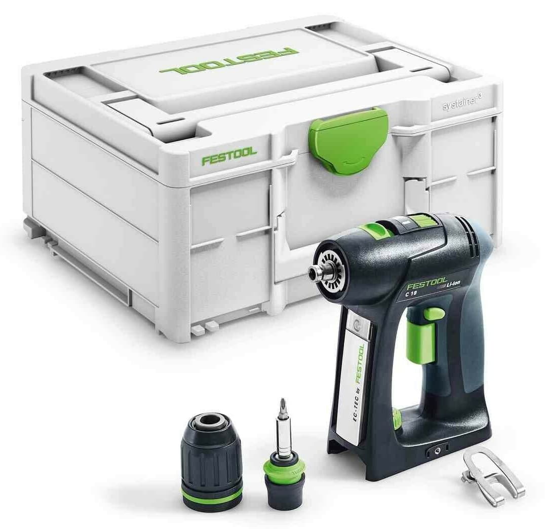 Festool boormachine C 18 Basic-4,0 45Nm 18V gratis 4Ah accu