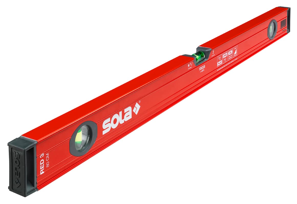 Sola Aluminium waterpas Red 3