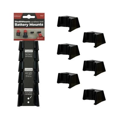 Stealthmounts Milwaukee accu houder M12 6st zwart