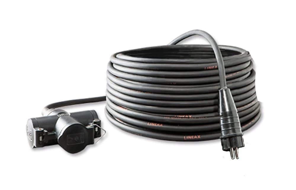 Verlengkabel 10m 3x2.5mm² met 3V-verdeelblok