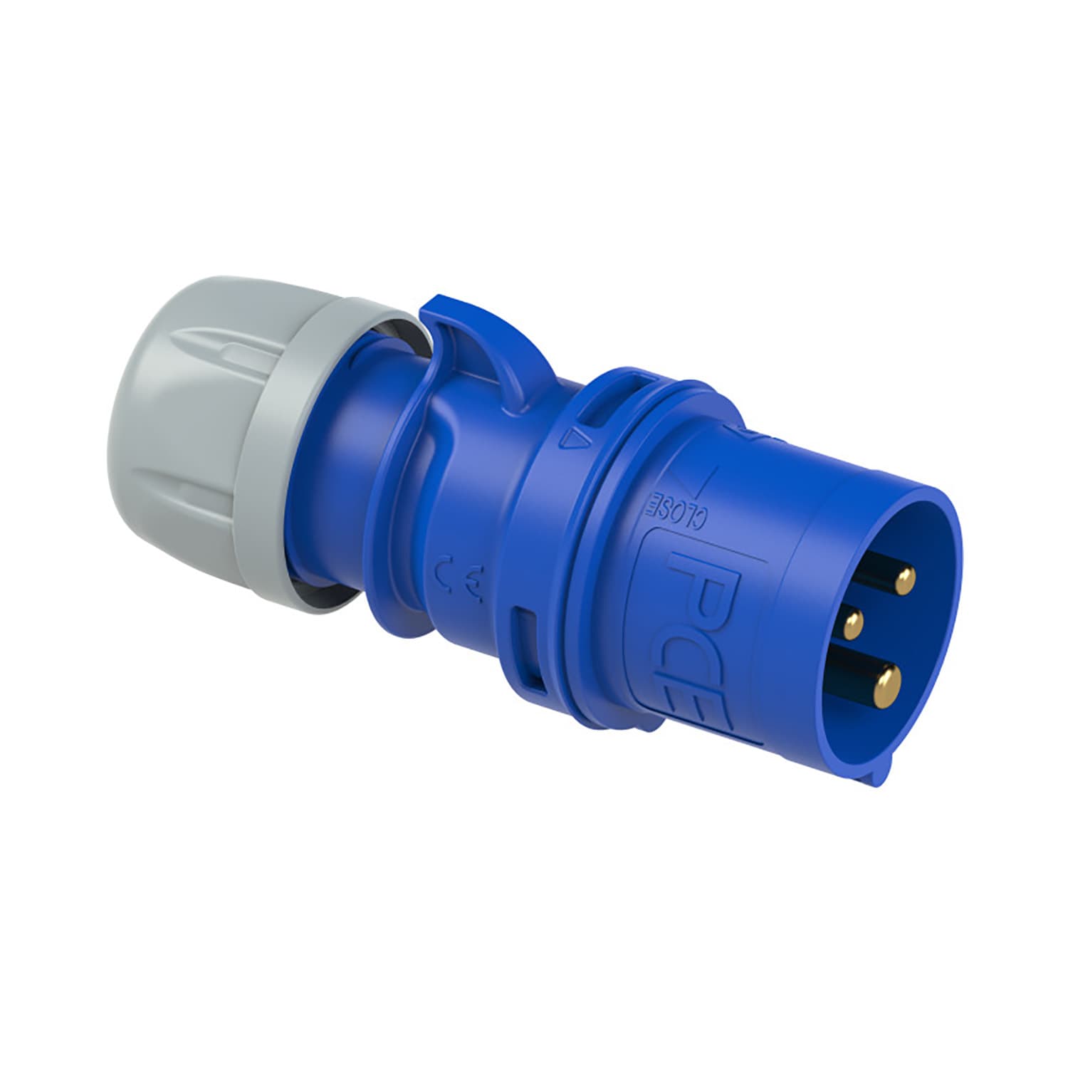 CEE stekker 16a 3 polig 230V 6h blauw
