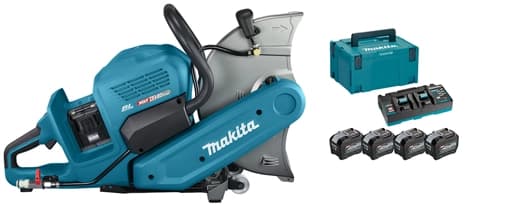 Makita bandenzaag CE001GL402 355mm rem wateraansluiting 2x40V 4x 8.0Ah Mbox