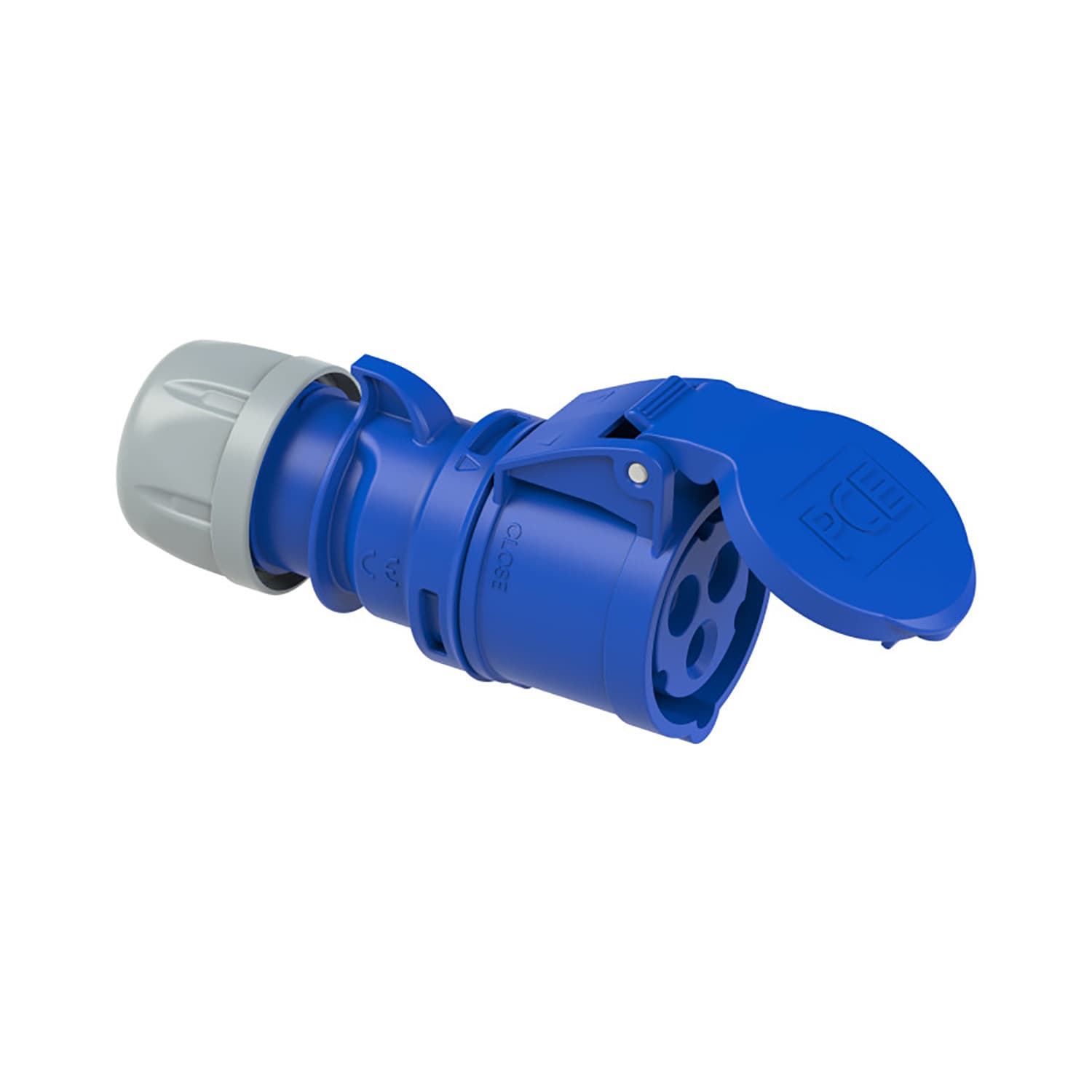 CEE contrastekker 16a 3 polig 230V 6h blauw