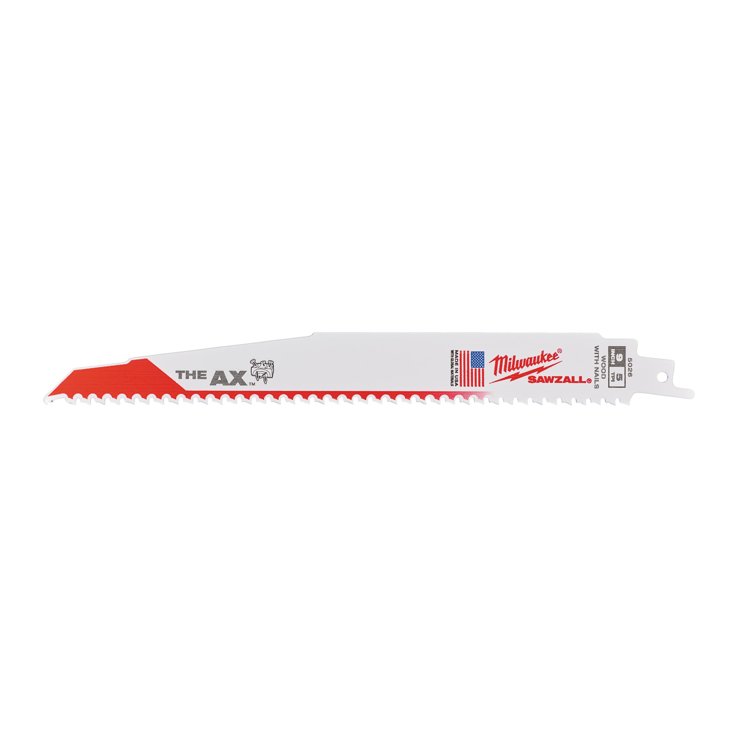 Milwaukee Reciprozaagblad Sawzall hout AX 230mm 5-Tpi (25 stuks)