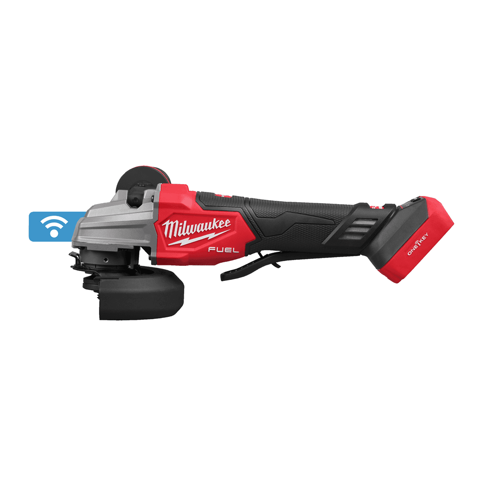 Milwaukee haakse slijper M18 FSAGSVO125X-0X 125mm variabel rem dual action schakelaar ONE-KEY koffer