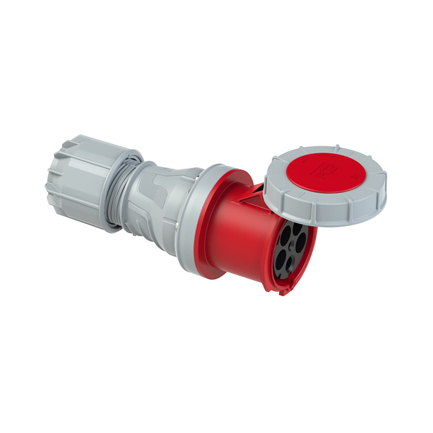 CEE stekker 125a 5-polig 400V 6h rood