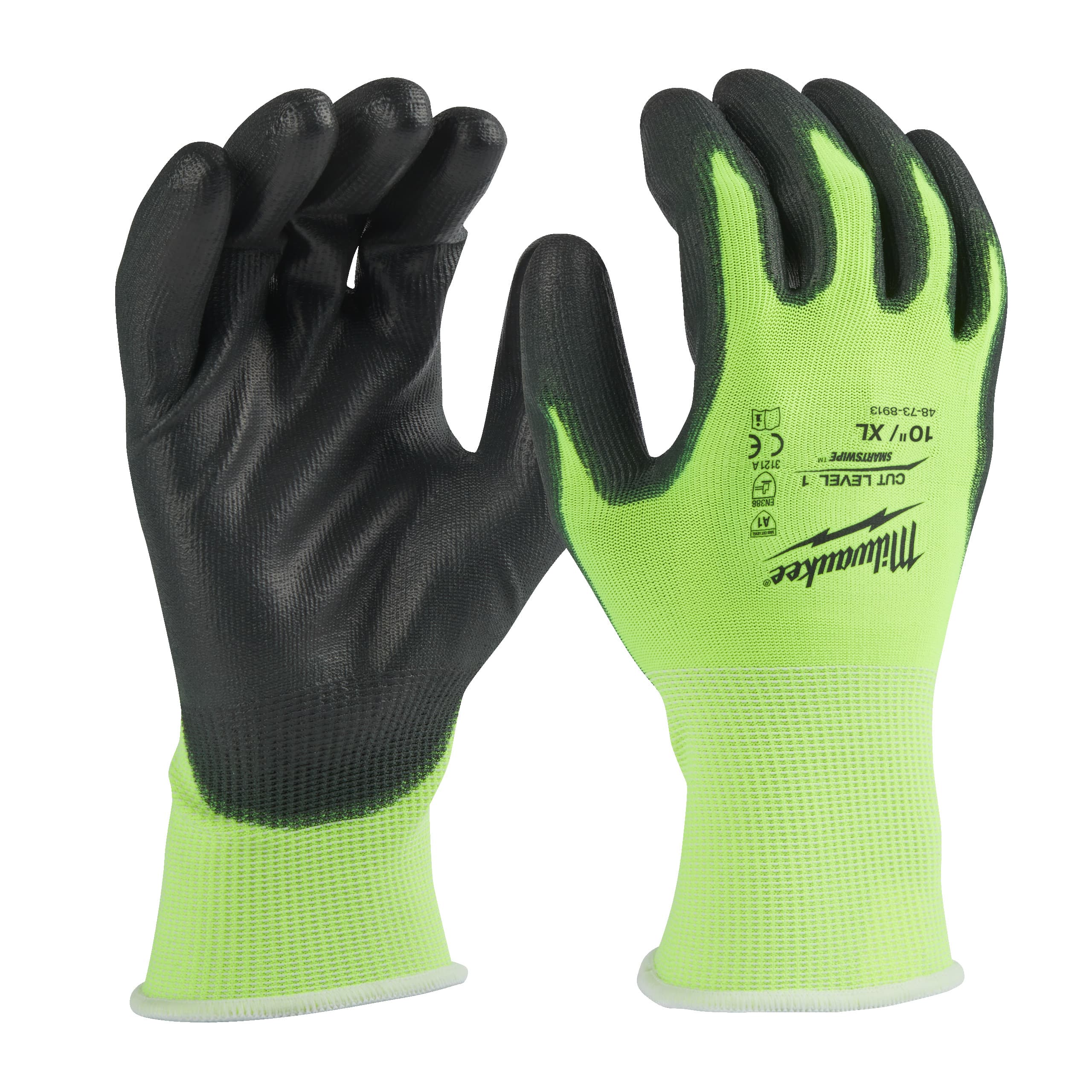Milwaukee Werkhandschoenen Hi-vis snijklasse 1/A - XL/10
