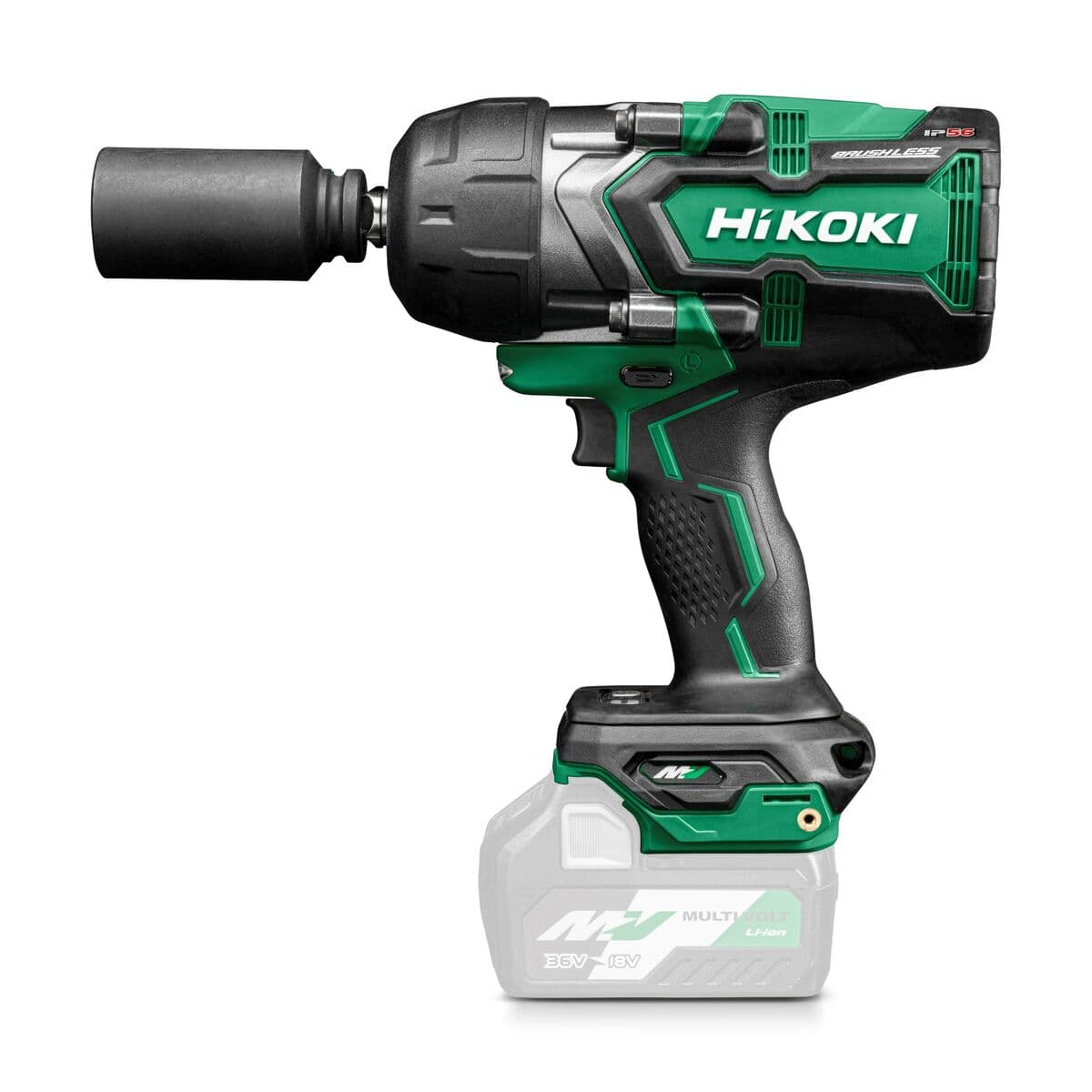Hikoki slagmoersleutel WR36DGW2Z 1/2 1400Nm frictiering 36V HSC III