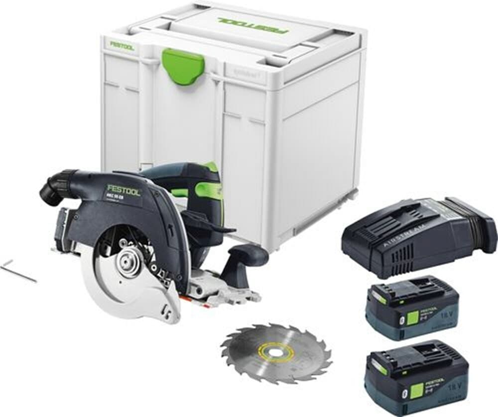 Festool cirkelzaag HKC 55 5,0 EBI-Plus-SCA 160mm 18V 2x 5,0Ah