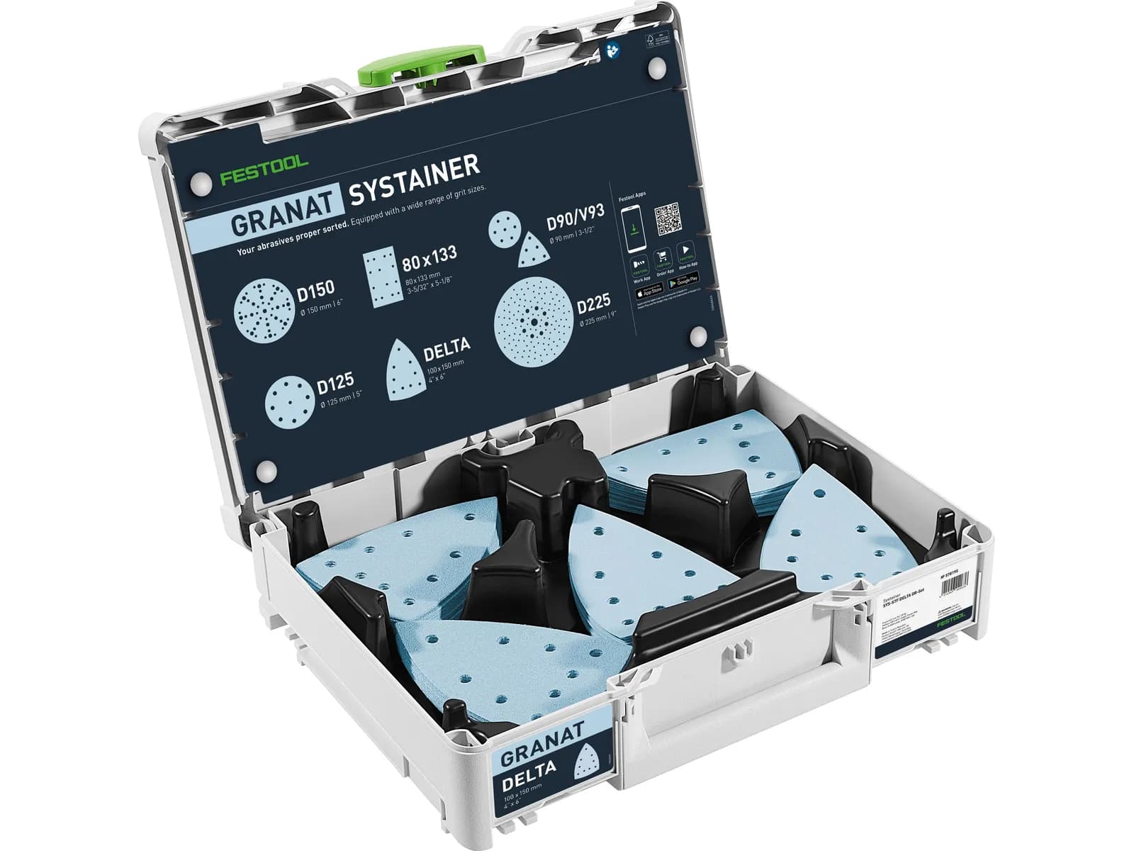 Festool schuurpapier systainer Granat SYS-DELTA 400 GR-Set