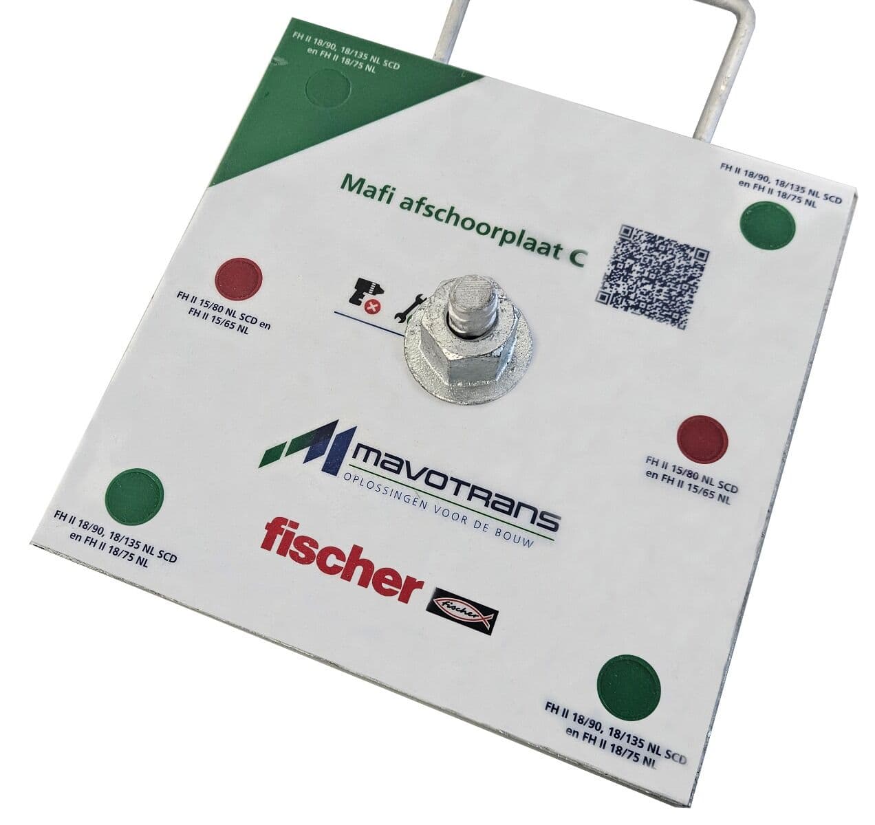 Afschoorplaat C Mafi 260 x 260 x 12 mm