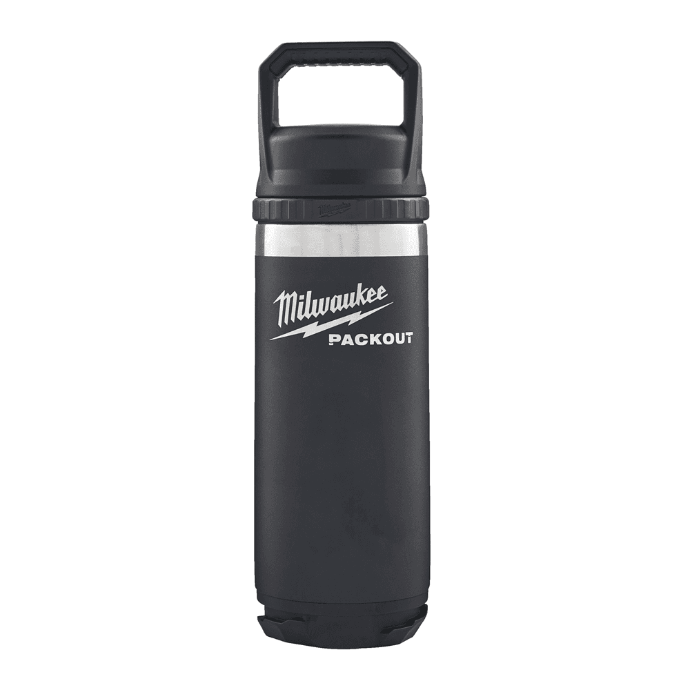 Milwaukee PACKOUT thermosfles 532ml met dop zwart