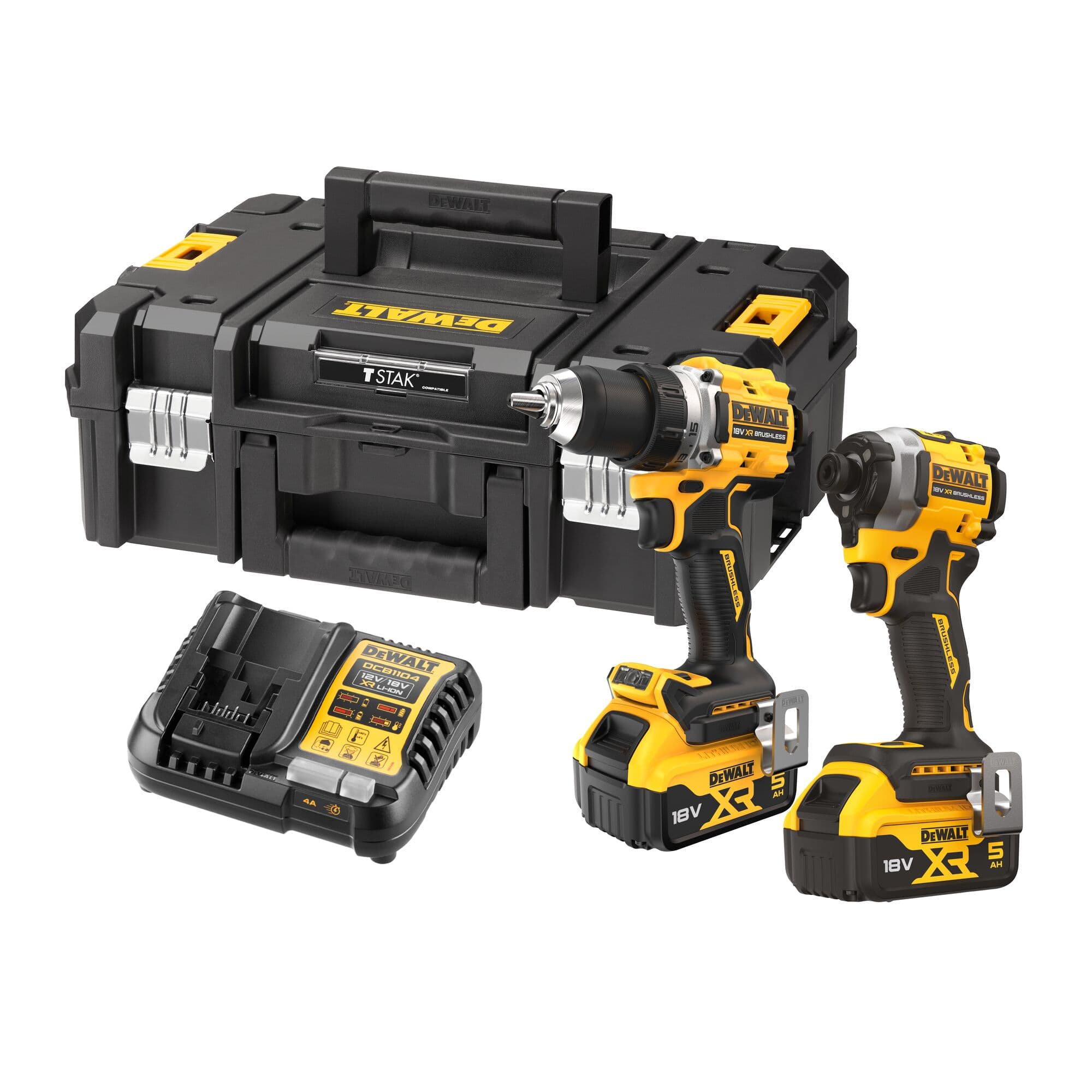 DeWalt combiset DCK2051P2T-QW 2-kit 18V 2x 5.0Ah