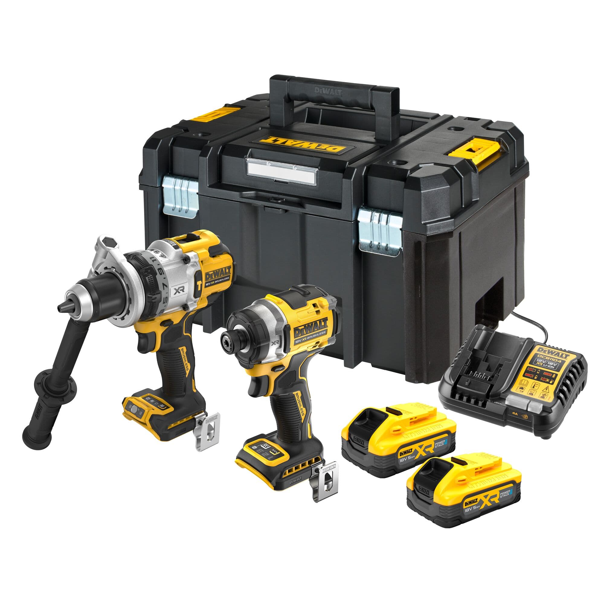 DeWalt combiset DCK2200H2T-QW 2-kit 18V 2x 5.0Ah Powerstack