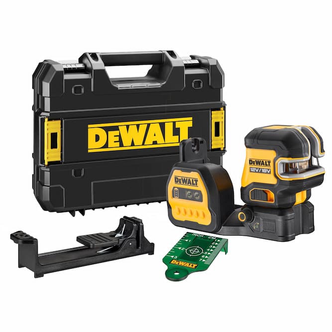 DeWalt kruislijnlaser DCE825NG18-XJ groen met 5 punten 12-18V