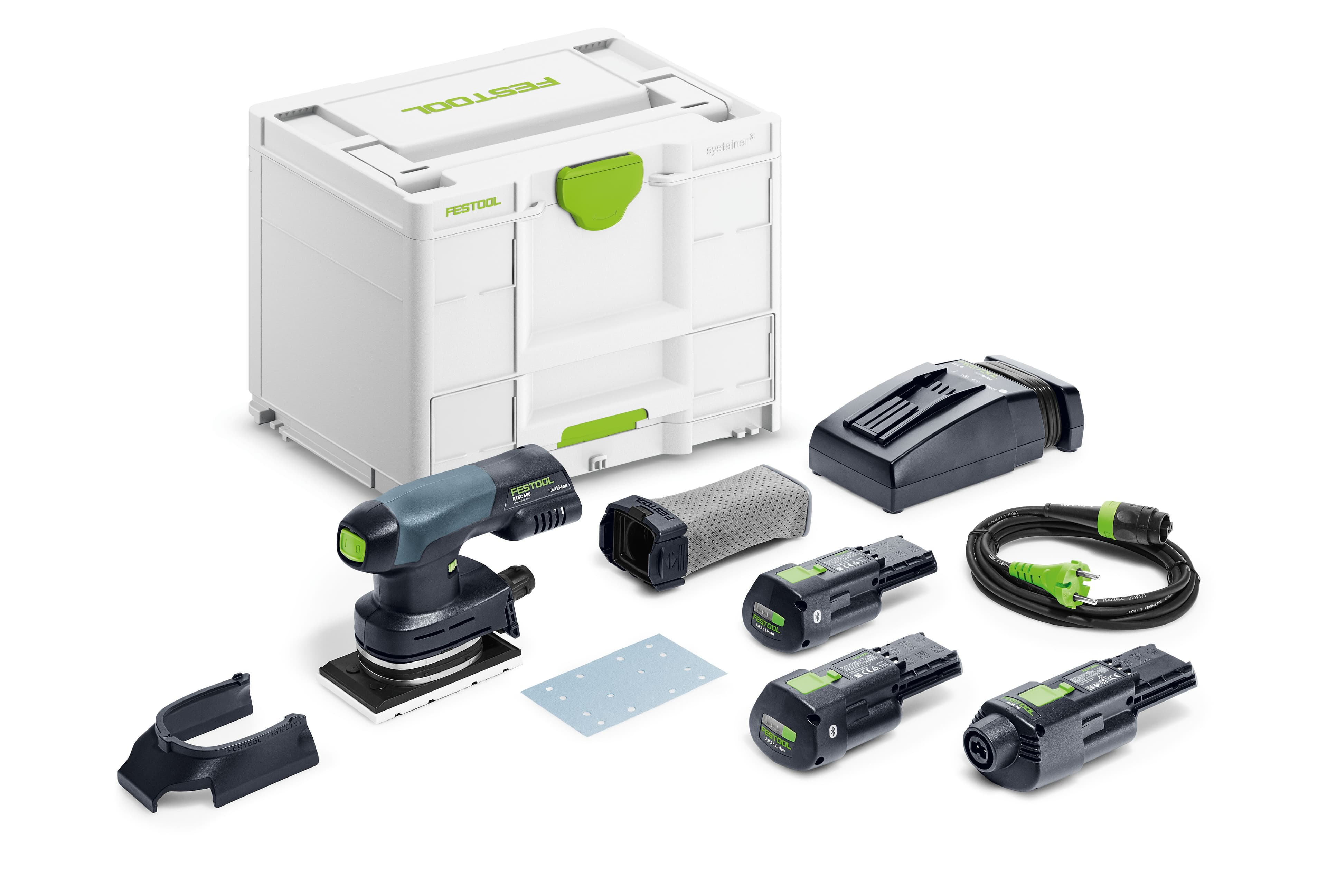 Festool vlakschuurmachine RTSC 400 Li 3,0 I-Set 80x130mm Ergo 18V 2x 3,0Ah