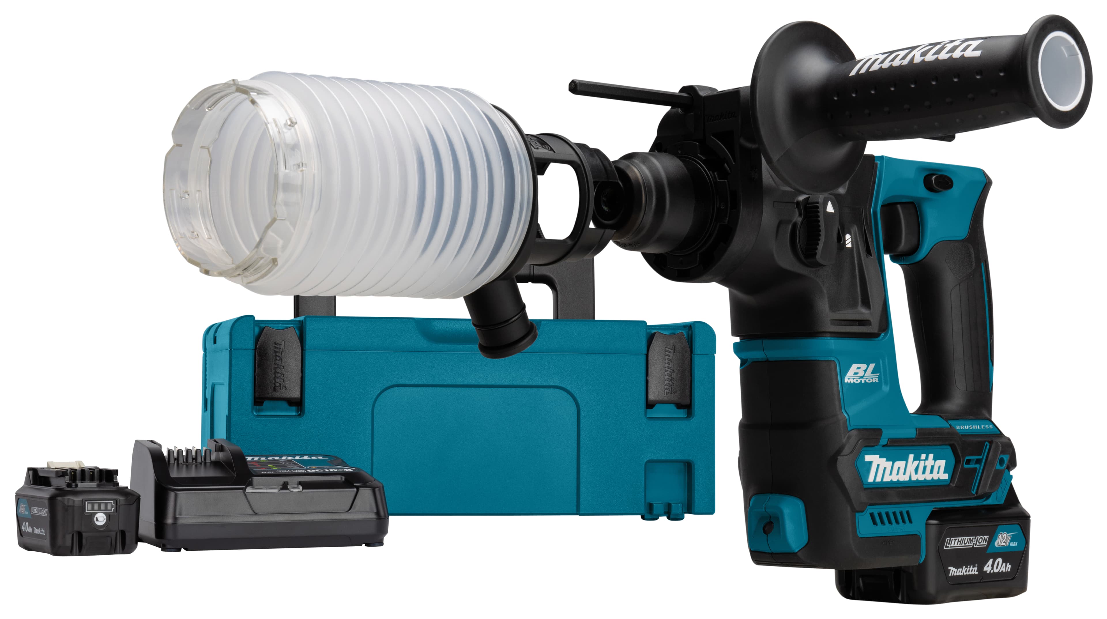 Makita boorhamer HR166DSMJ SDS-plus 1.1J 16mm 12V 2x 4.0Ah Mbox