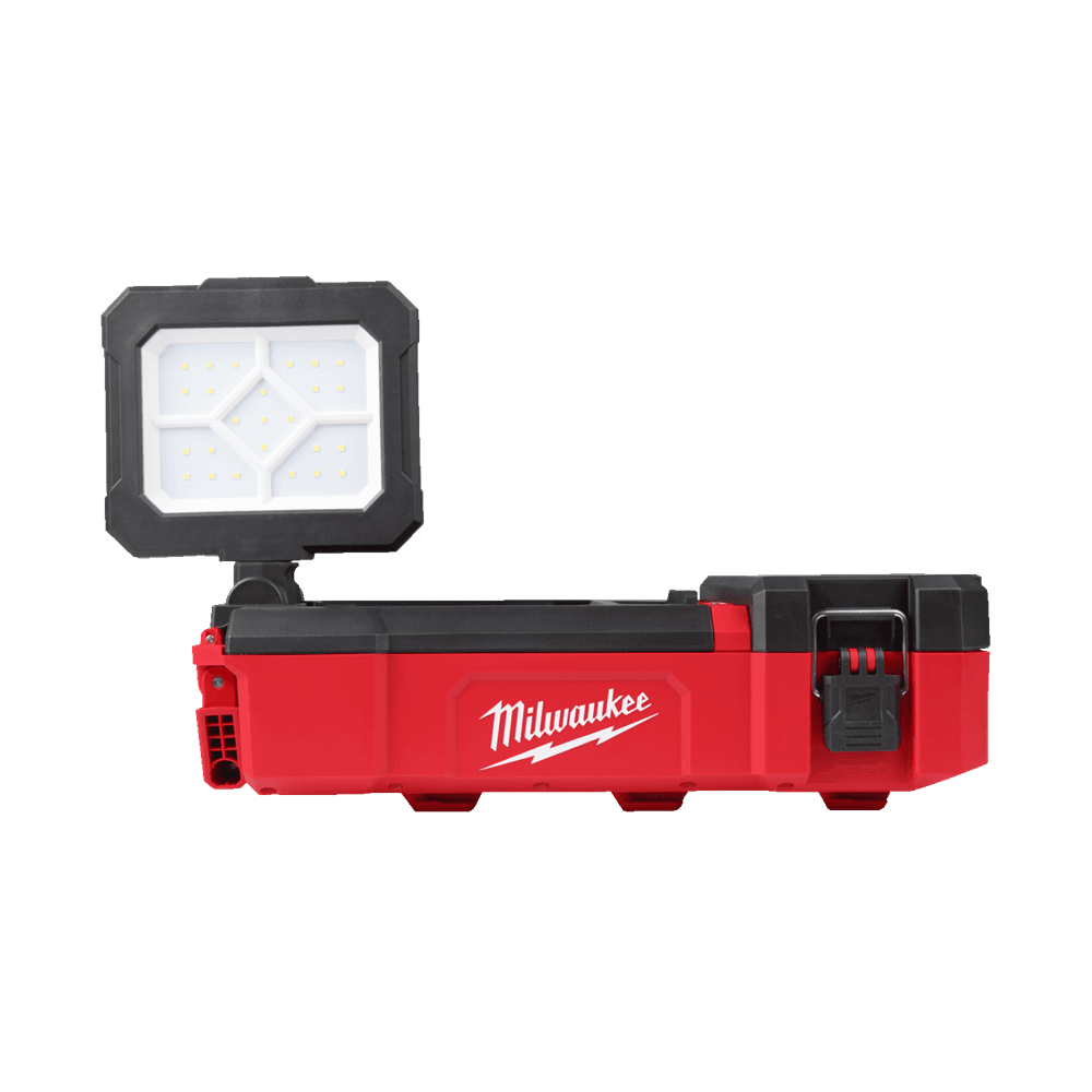 Milwaukee bouwlamp M12 POAL-0 1400lm laadfunctie PACKOUT doos