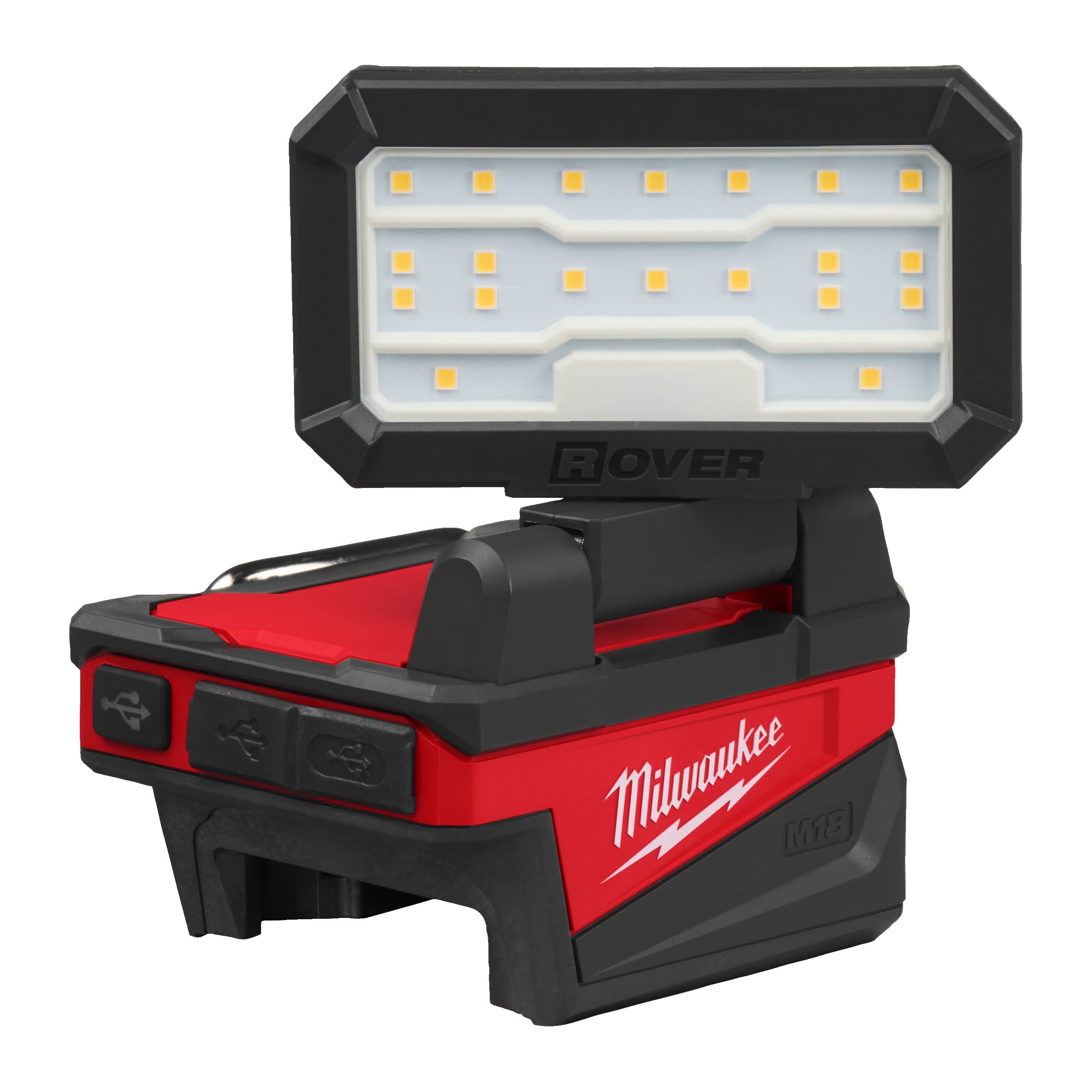 Milwaukee bouwlamp M18 ALIS-0 1000lm montage op M18 accu USB-A en C doos