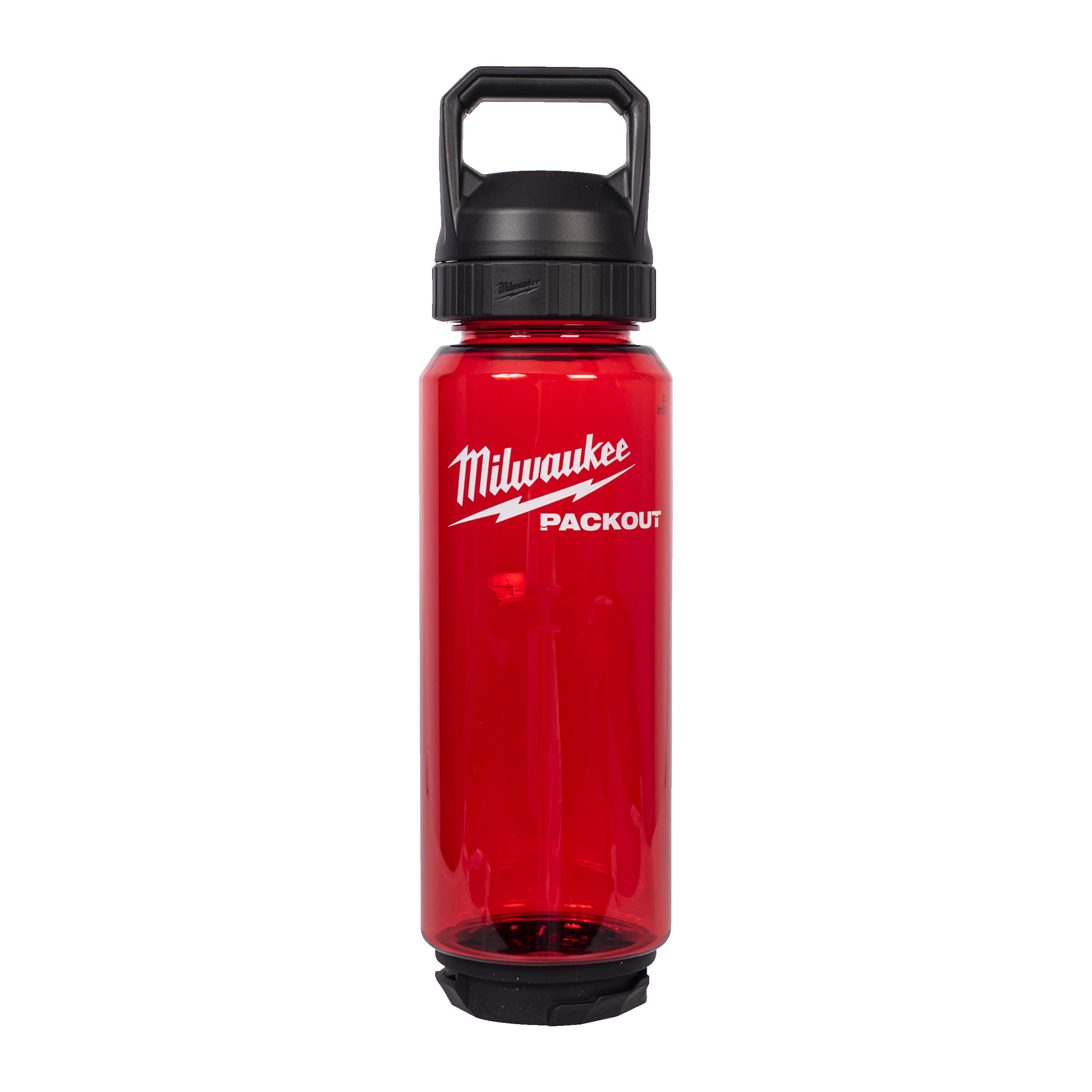 Milwaukee PACKOUT plastic fles 1005ml met dop rood