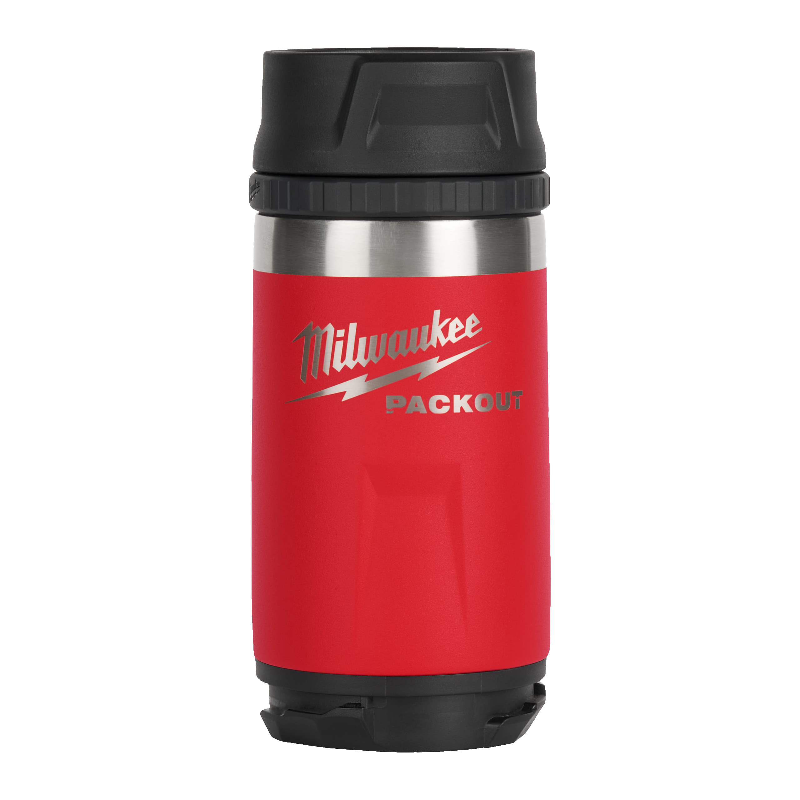 Milwaukee PACKOUT thermosfles 355ml met drinkdop rood