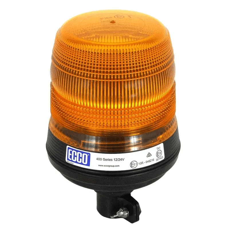 LED-zwaailamp amber met mini-DIN-montage 400-serie