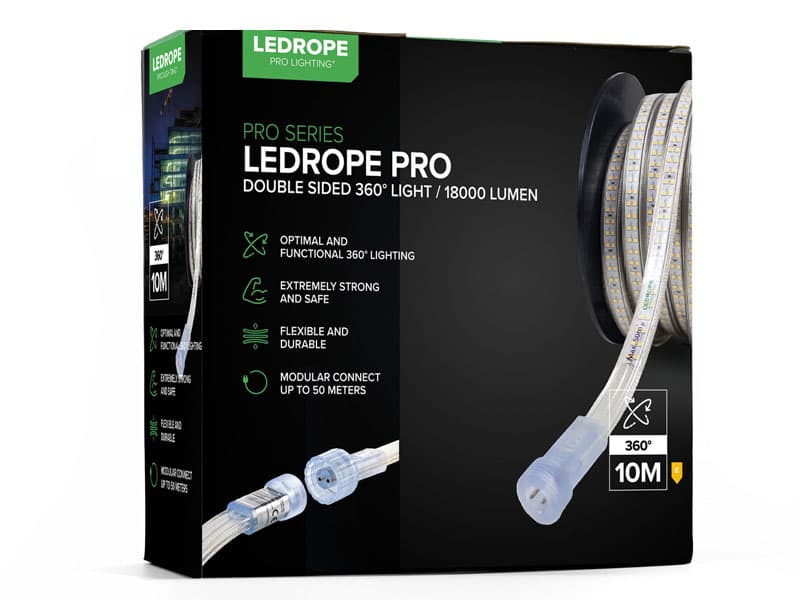 Lichtslang LedRope Pro 10 m dubbelzijdig (zonder stroomkabel)
