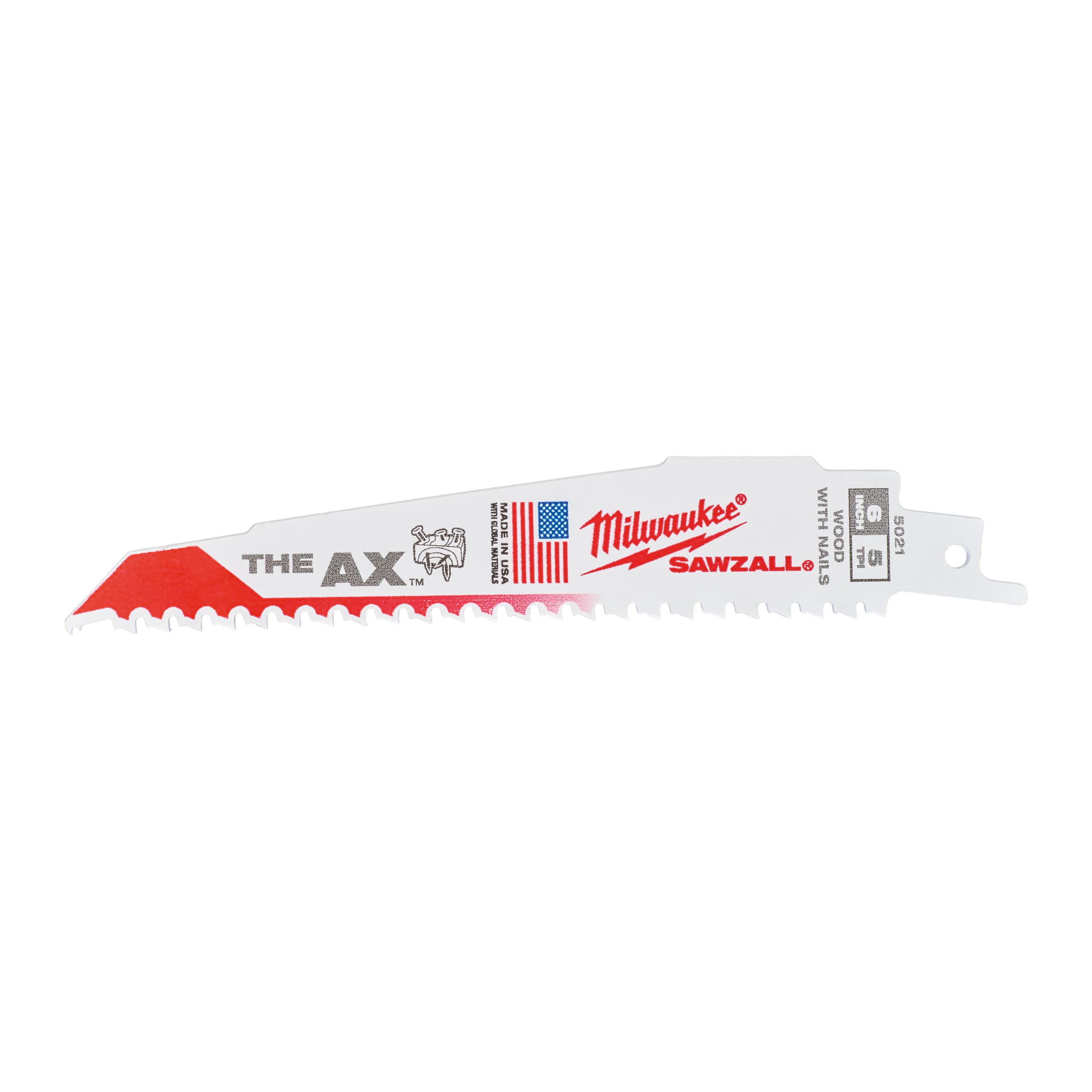 Milwaukee Reciprozaagblad Sawzall hout AX 150mm 5-Tpi (5 stuks)