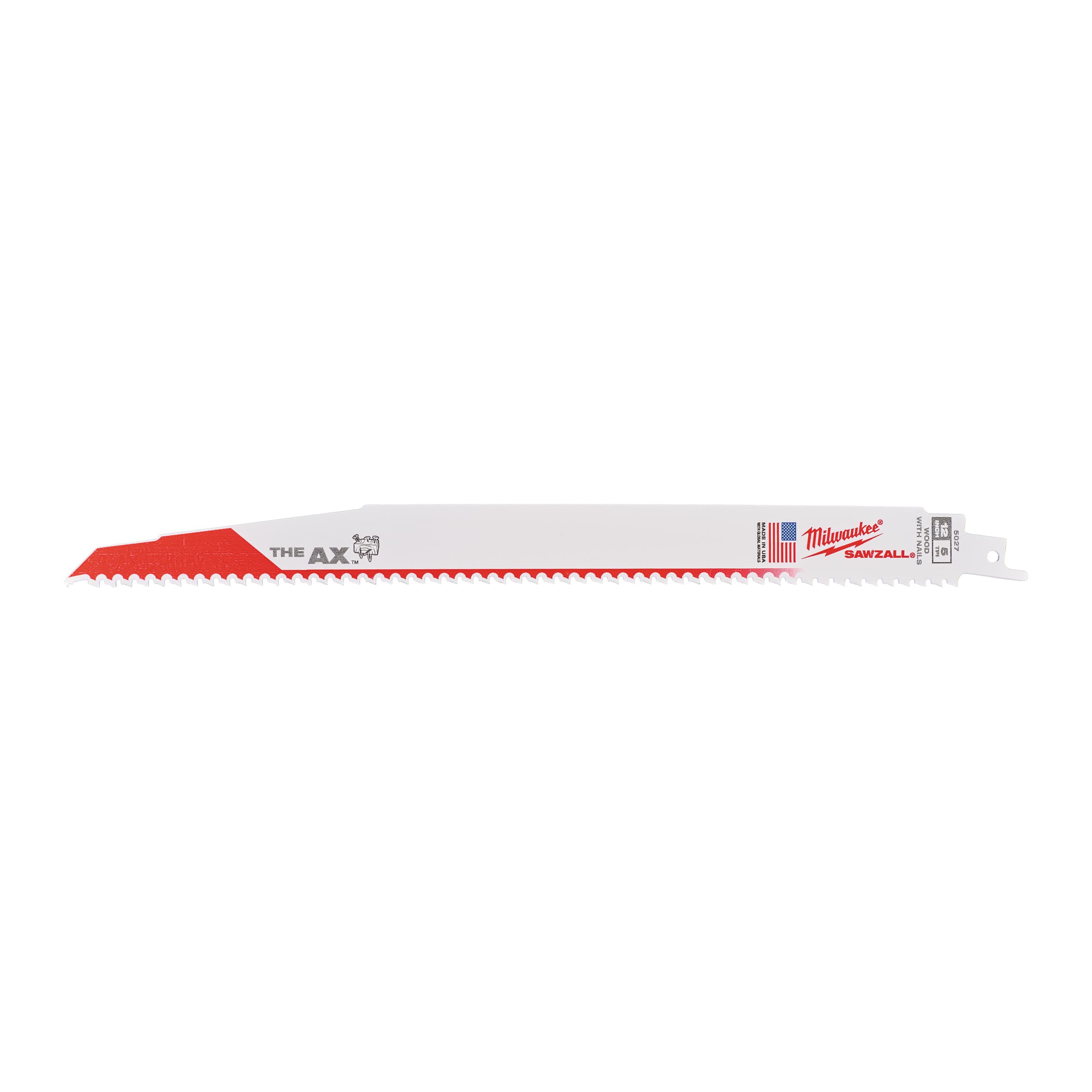 Milwaukee Reciprozaagblad Sawzall hout AX 230mm 5-Tpi (5 stuks)
