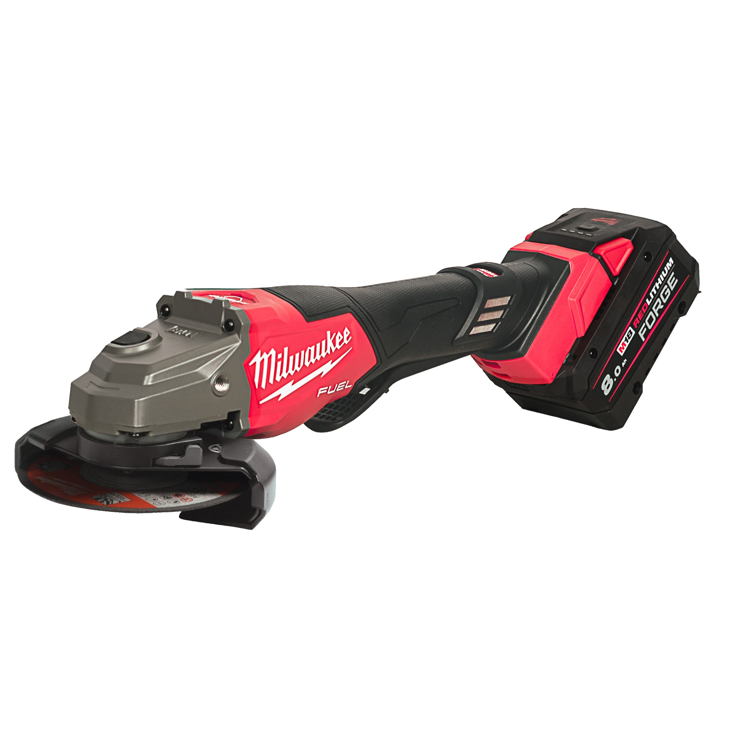 Milwaukee haakse slijper M18 FHSAGO125VXPDB2-802X 125mm high performance variabel rem dodemansschakelaar 2x 8,0Ah ONE-KEY koffer