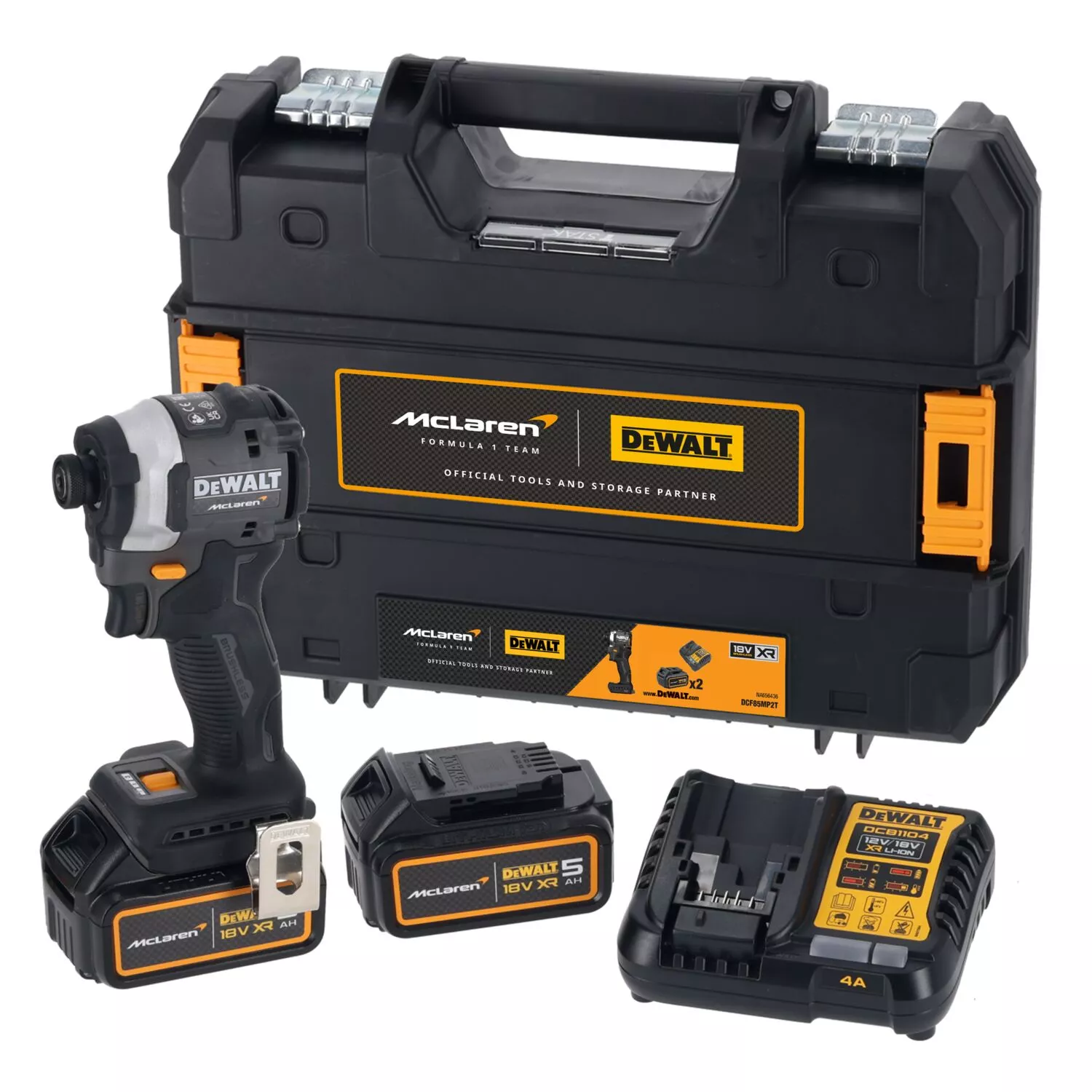 148498_Dewalt_18V_slagschroevendraaier_205Nm_compact_McLaren_F1_2x_5_0Ah_DCF85MP2T_QW_p10