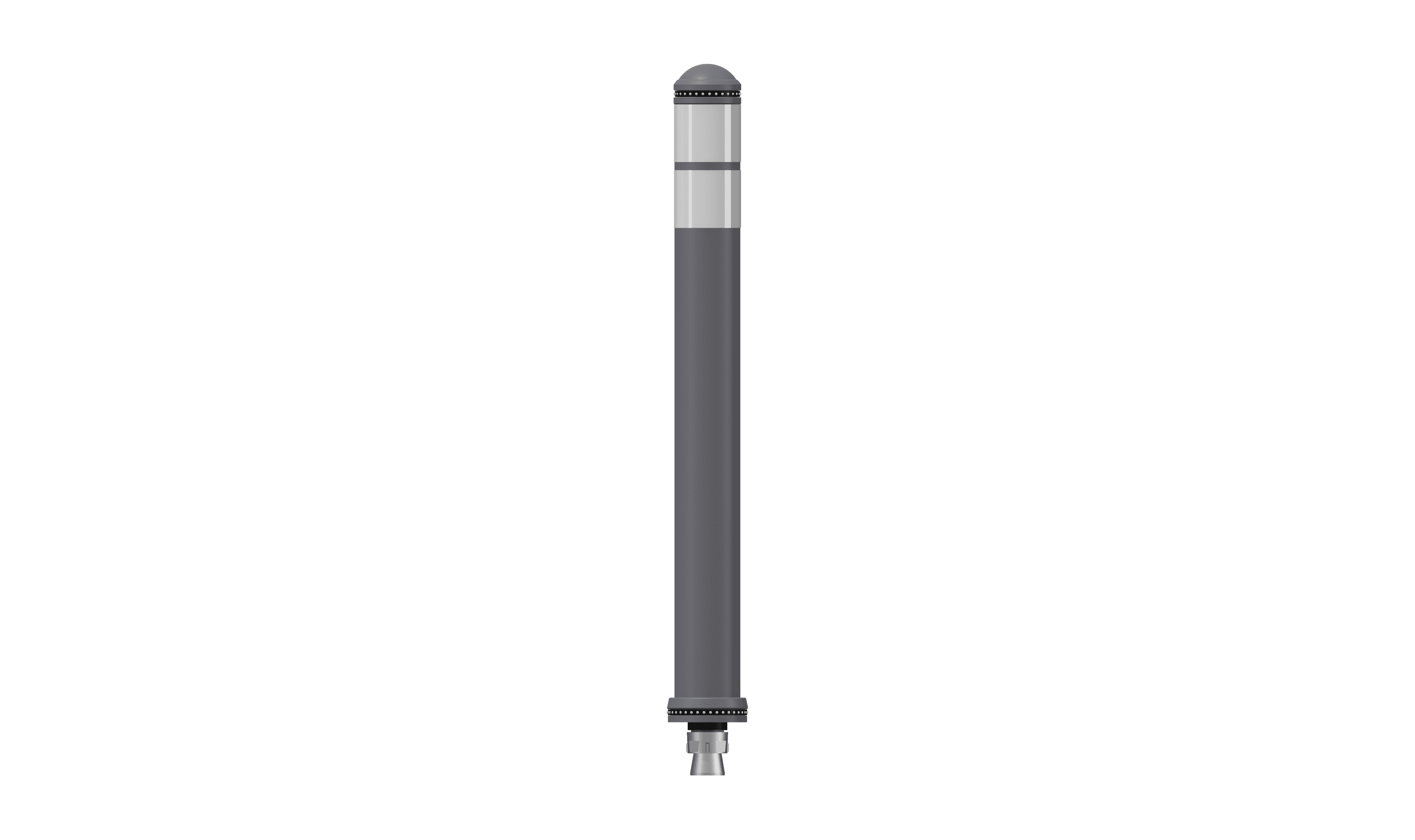 Pole Cone Traffic DK-7 800 × ø 80 mm – Grijs/Wit