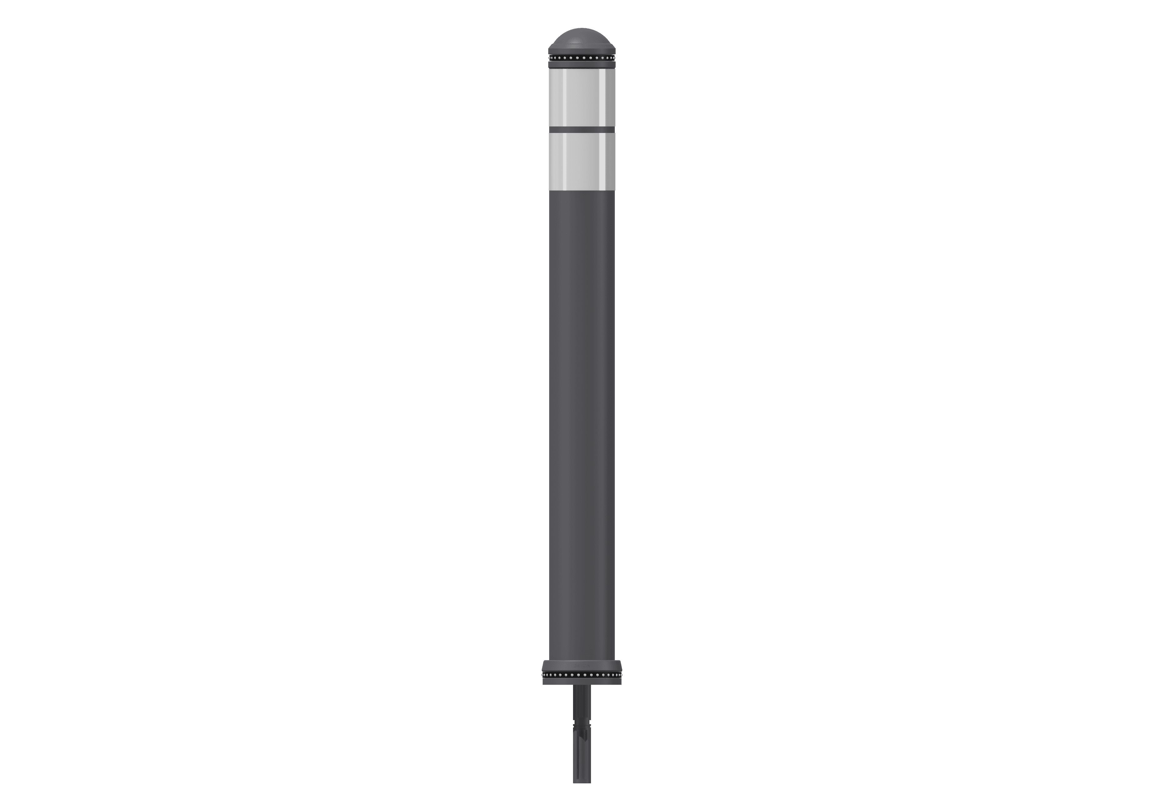 Pole Cone Traffic DK-7 800 × ø 80 mm – Grijs/Wit
