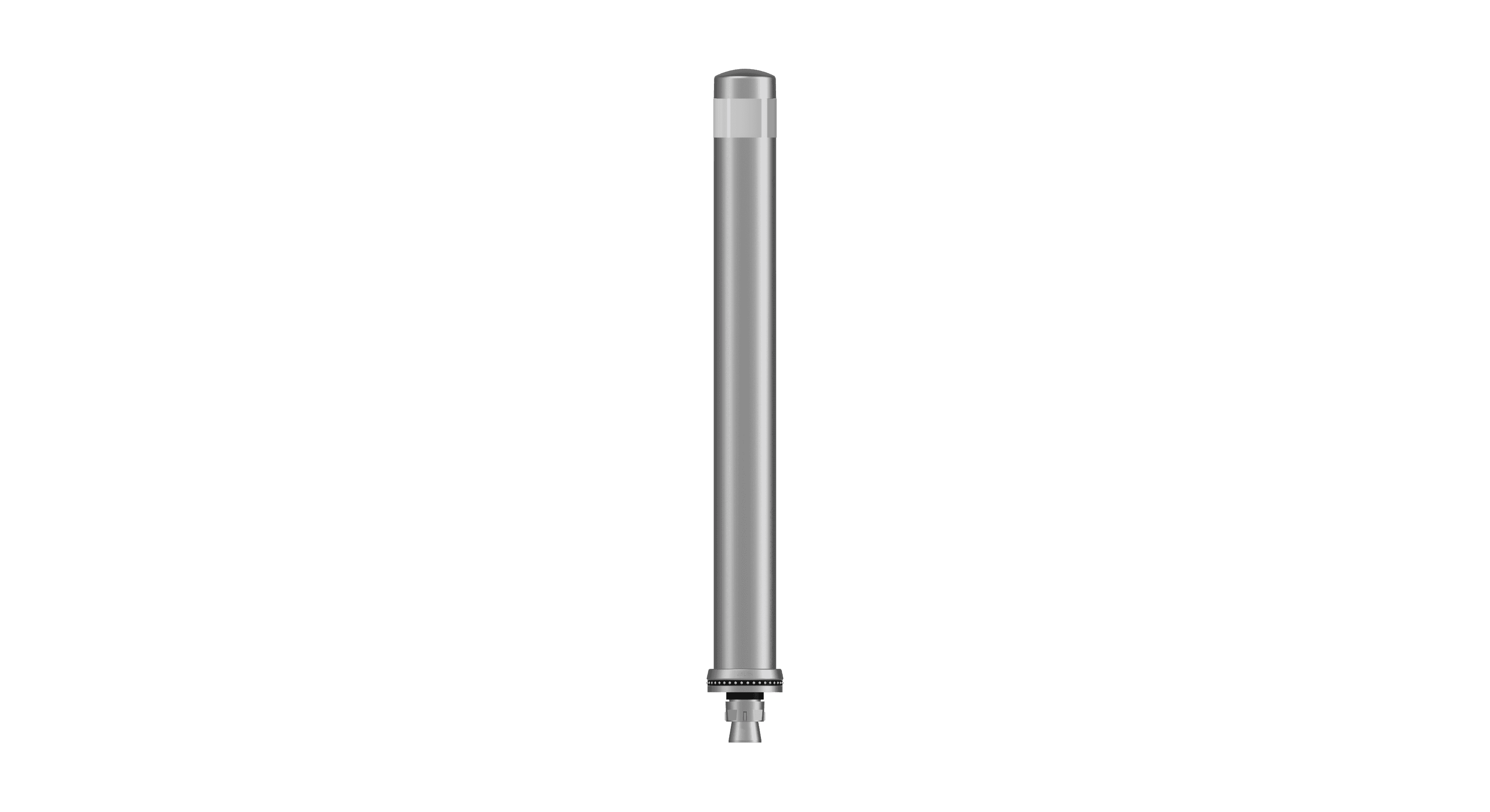 Pole Cone Traffic DK-7 800 × ø 80 mm – RVS/Wit