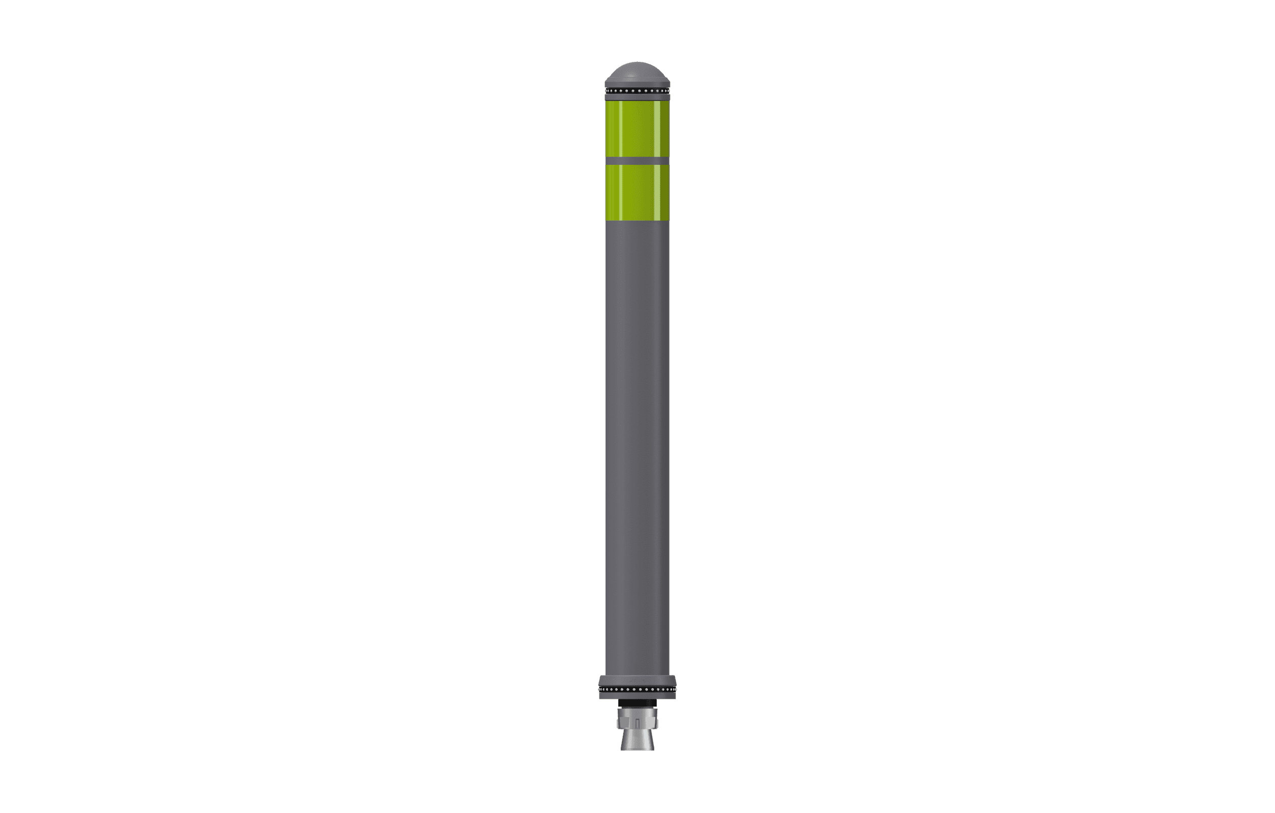 Pole Cone Traffic DK-7 800 × ø 80 mm – Grijs/Geel