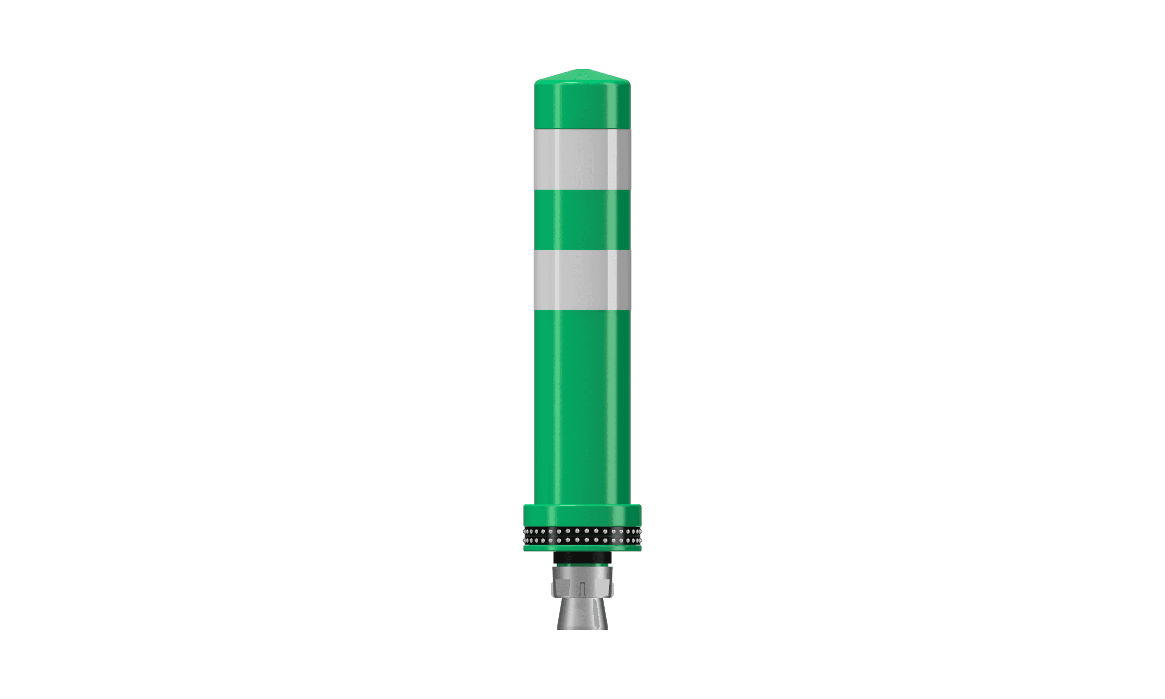 Pole Cone Traffic NS 400 × ø 80 mm – Grijs/Wit