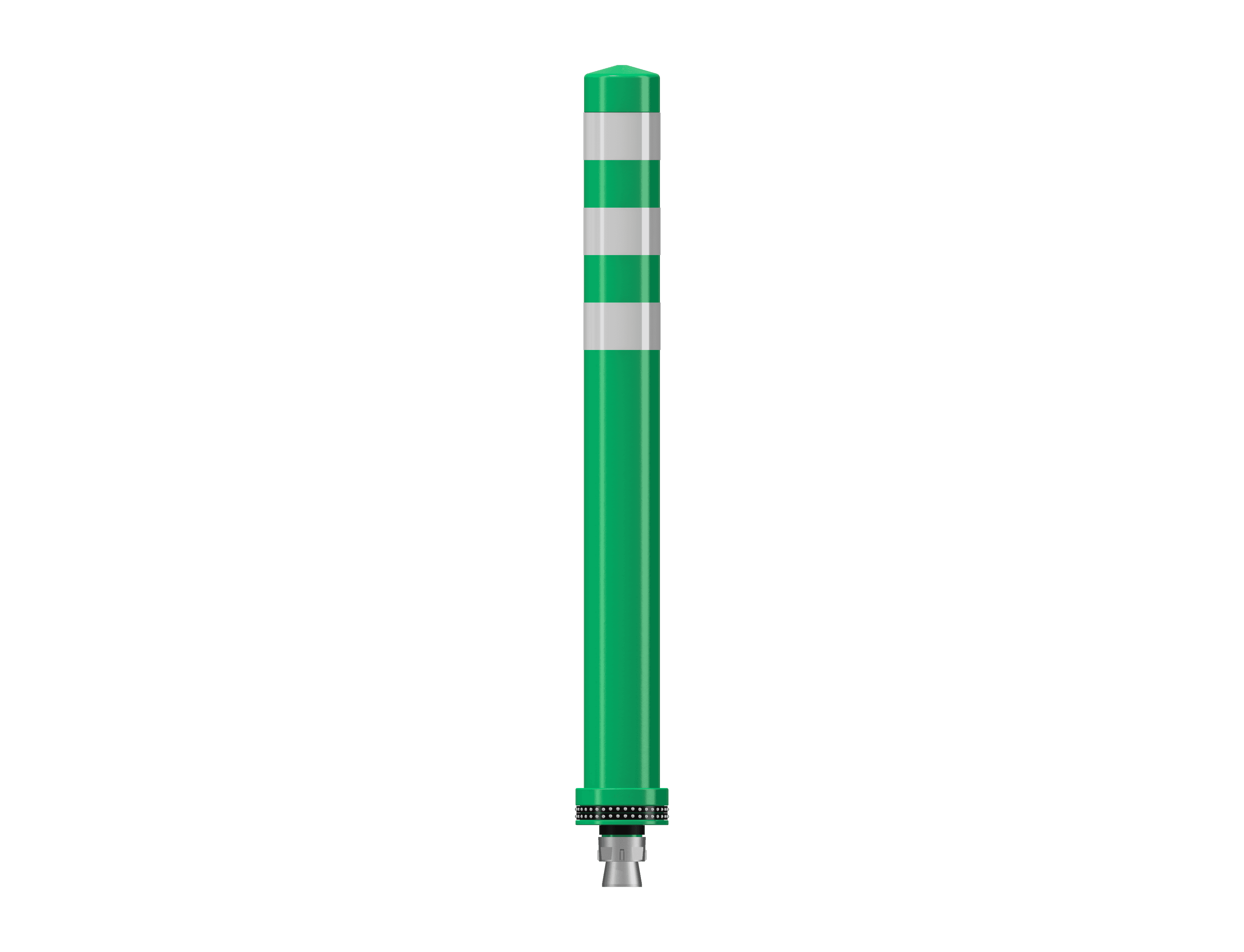 Pole Cone Traffic NS 800 × ø 80 mm – Grijs/Wit