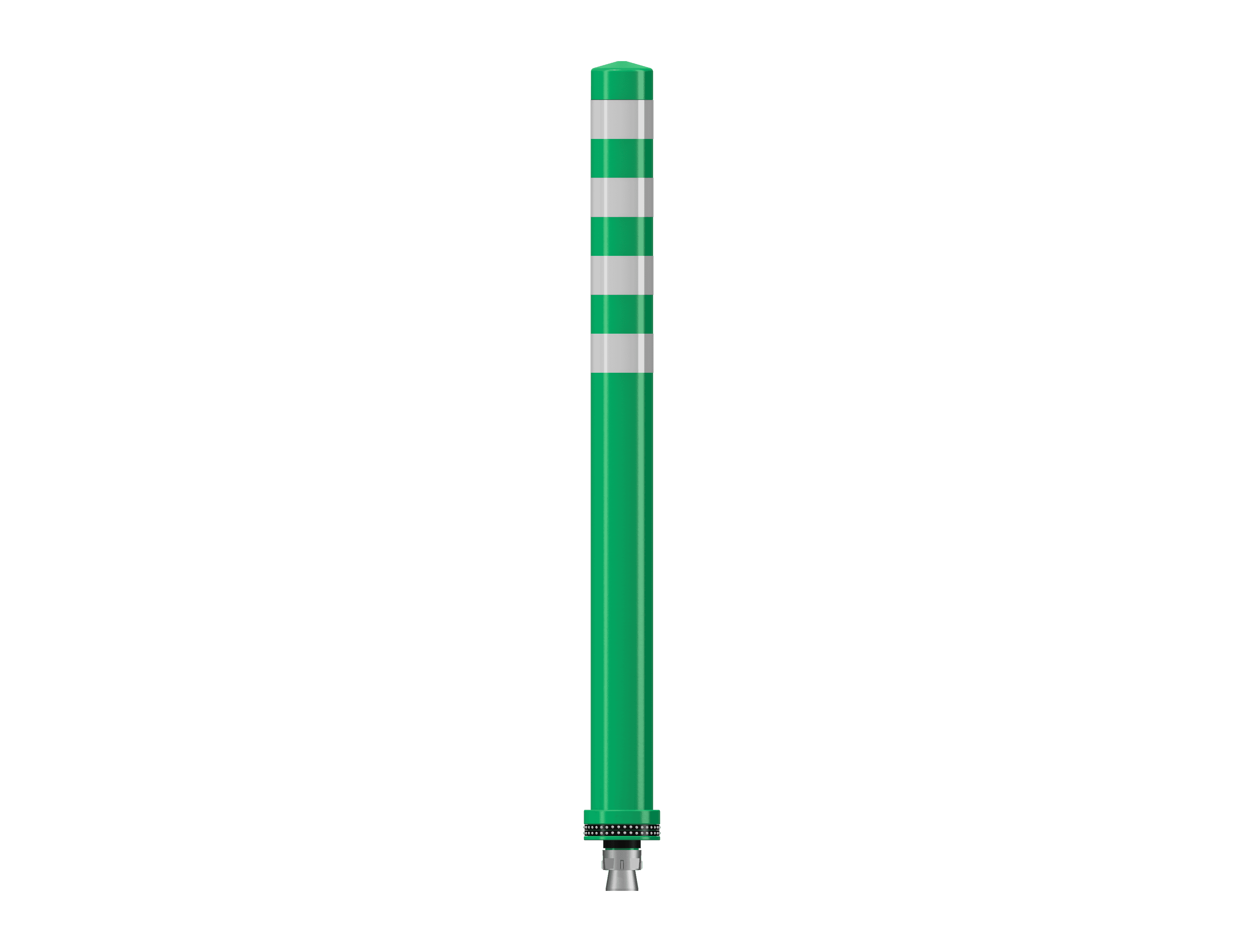 Pole Cone Traffic NS 1000 × ø 80 mm – Grijs/Wit