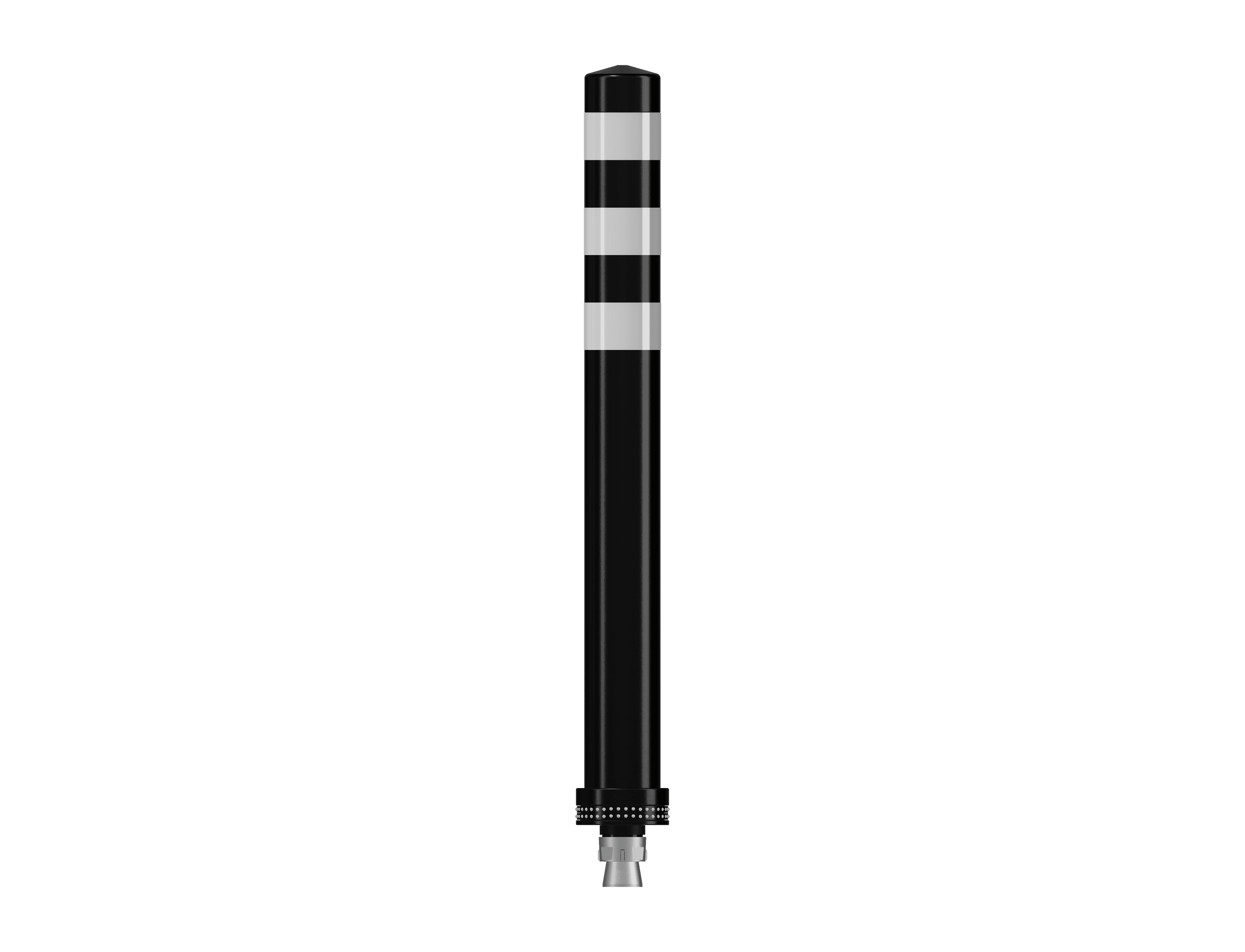 Pole Cone Traffic NS 800 × ø 80 mm – Zwart/Wit