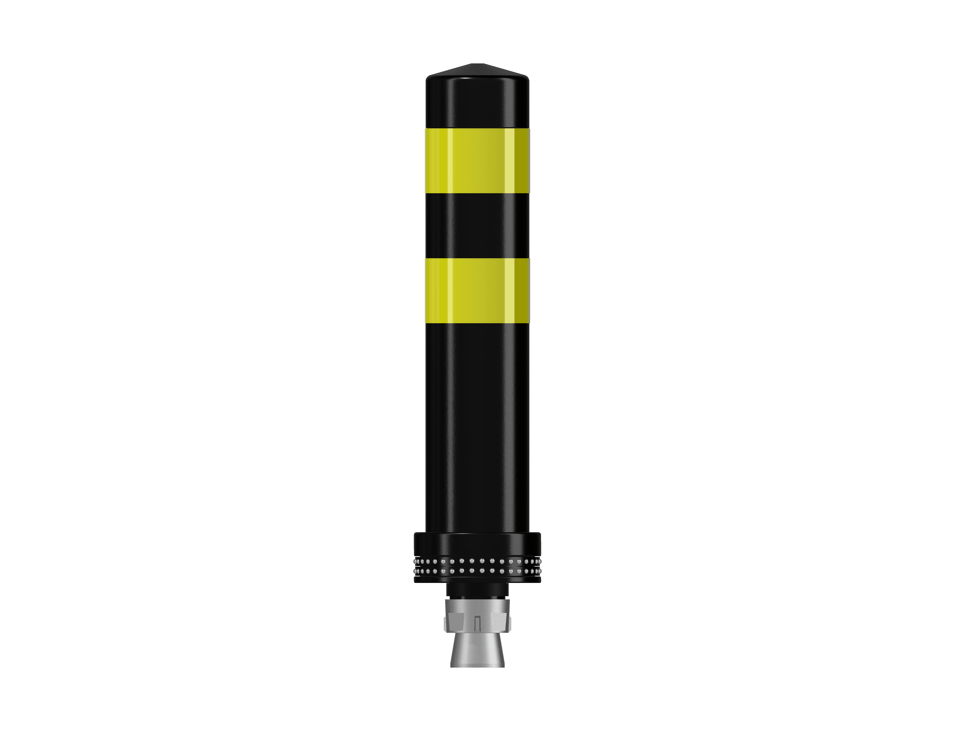 Pole Cone Traffic NS 400 × ø 80 mm – Zwart/Geel