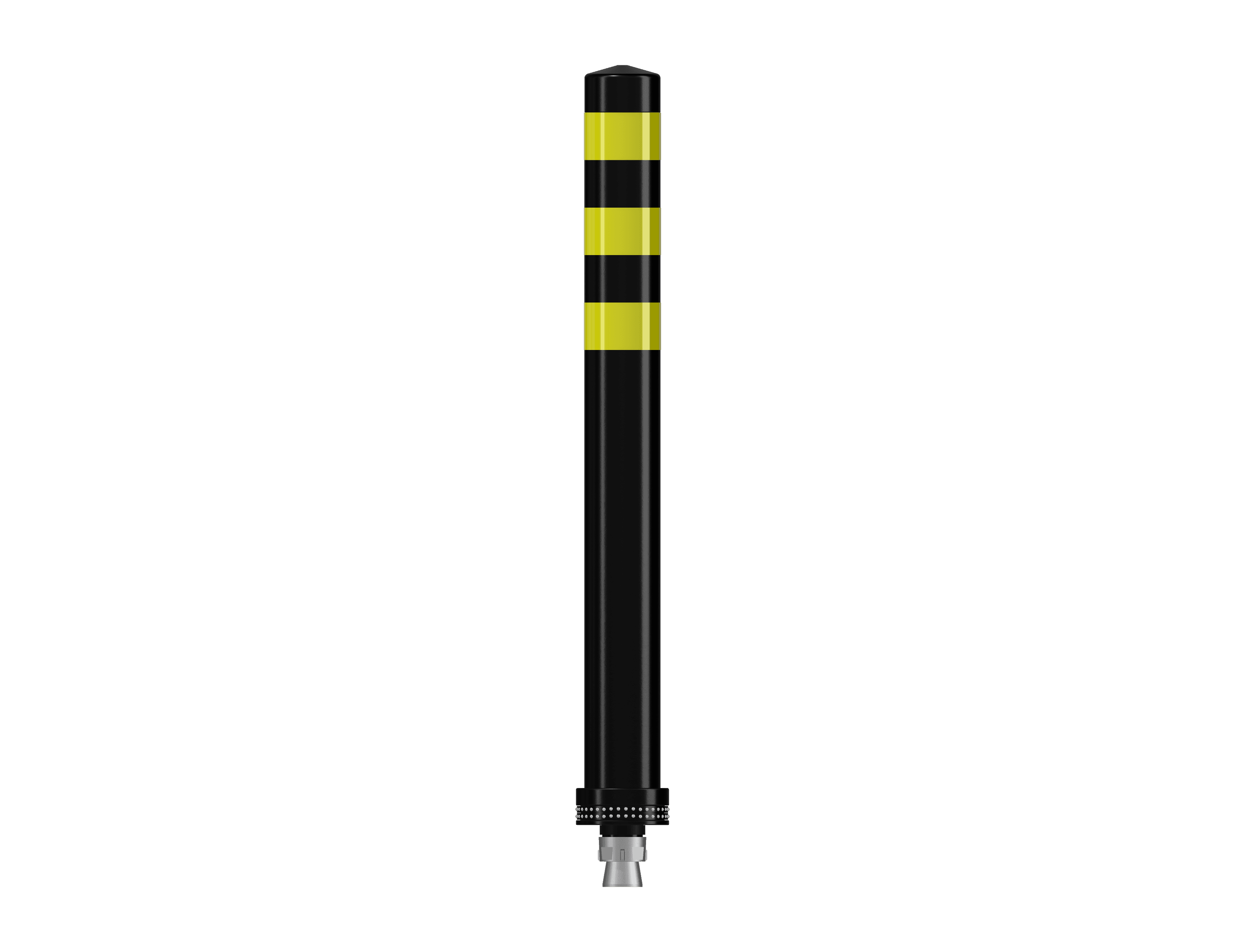 Pole Cone Traffic NS 800 × ø 80 mm – Zwart/Geel
