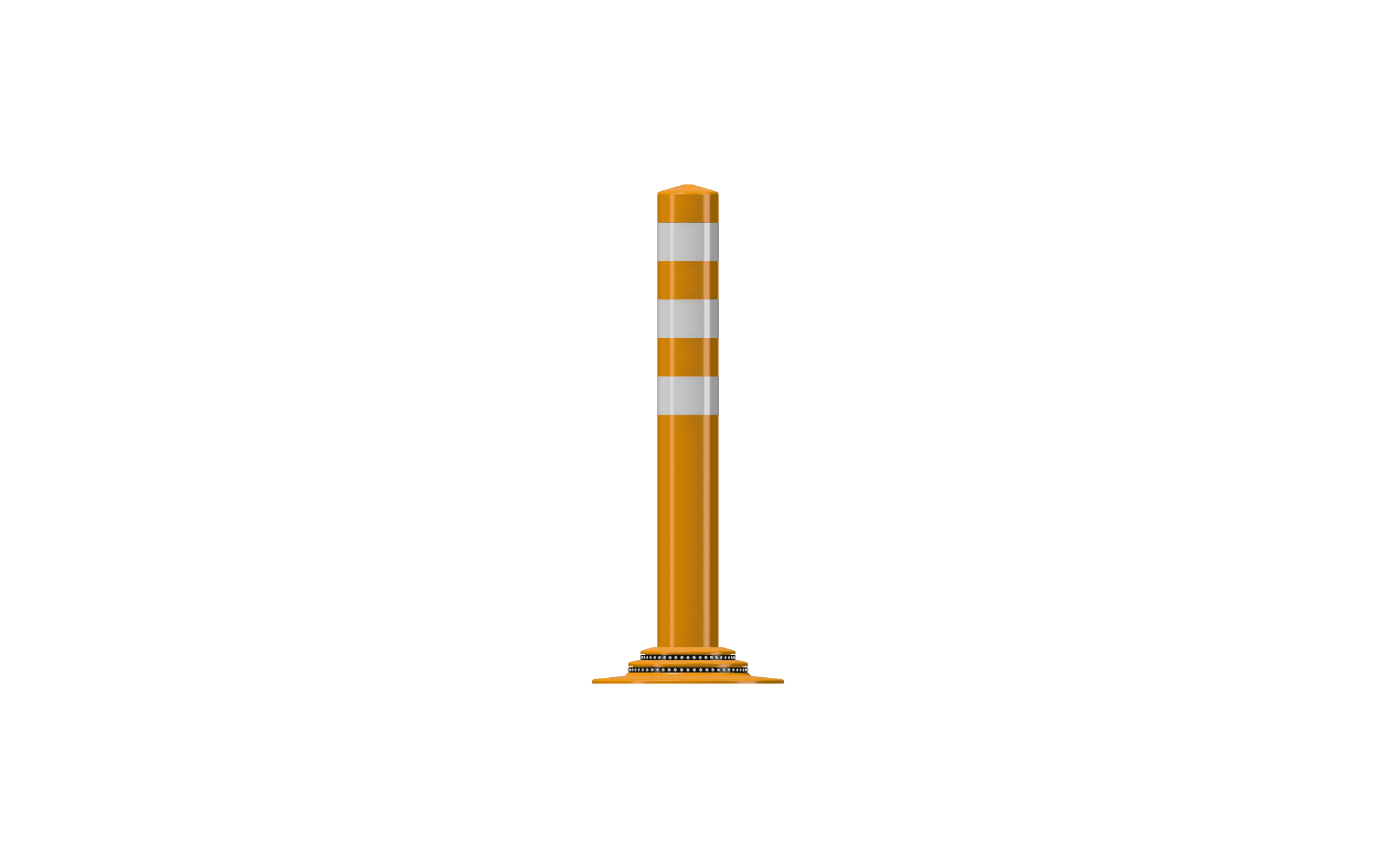 Pole Cone Traffic NF 650 × ø 80 mm – Oranje/Wit