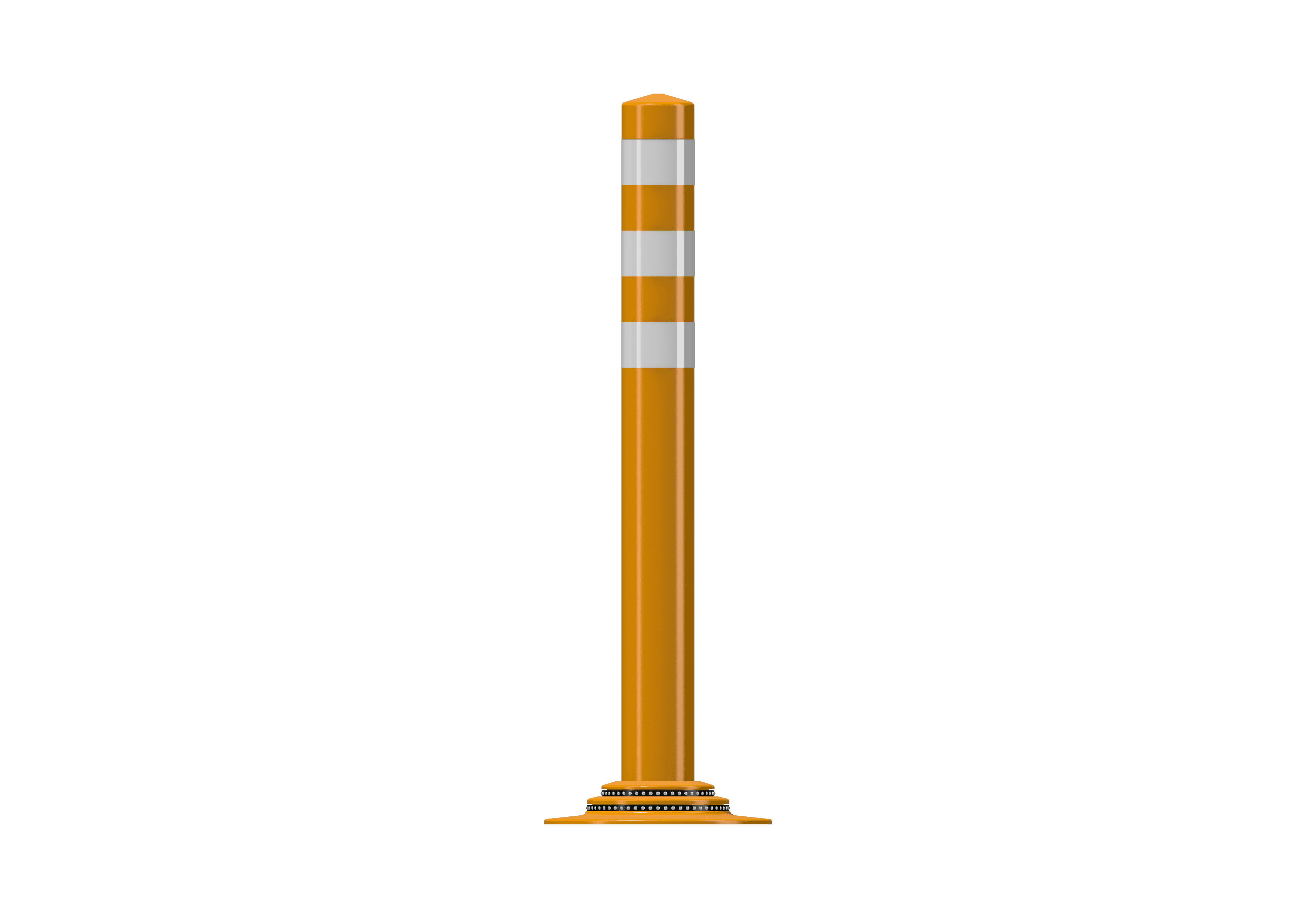 Pole Cone Traffic NF 800 × ø 80 mm – Oranje/Wit