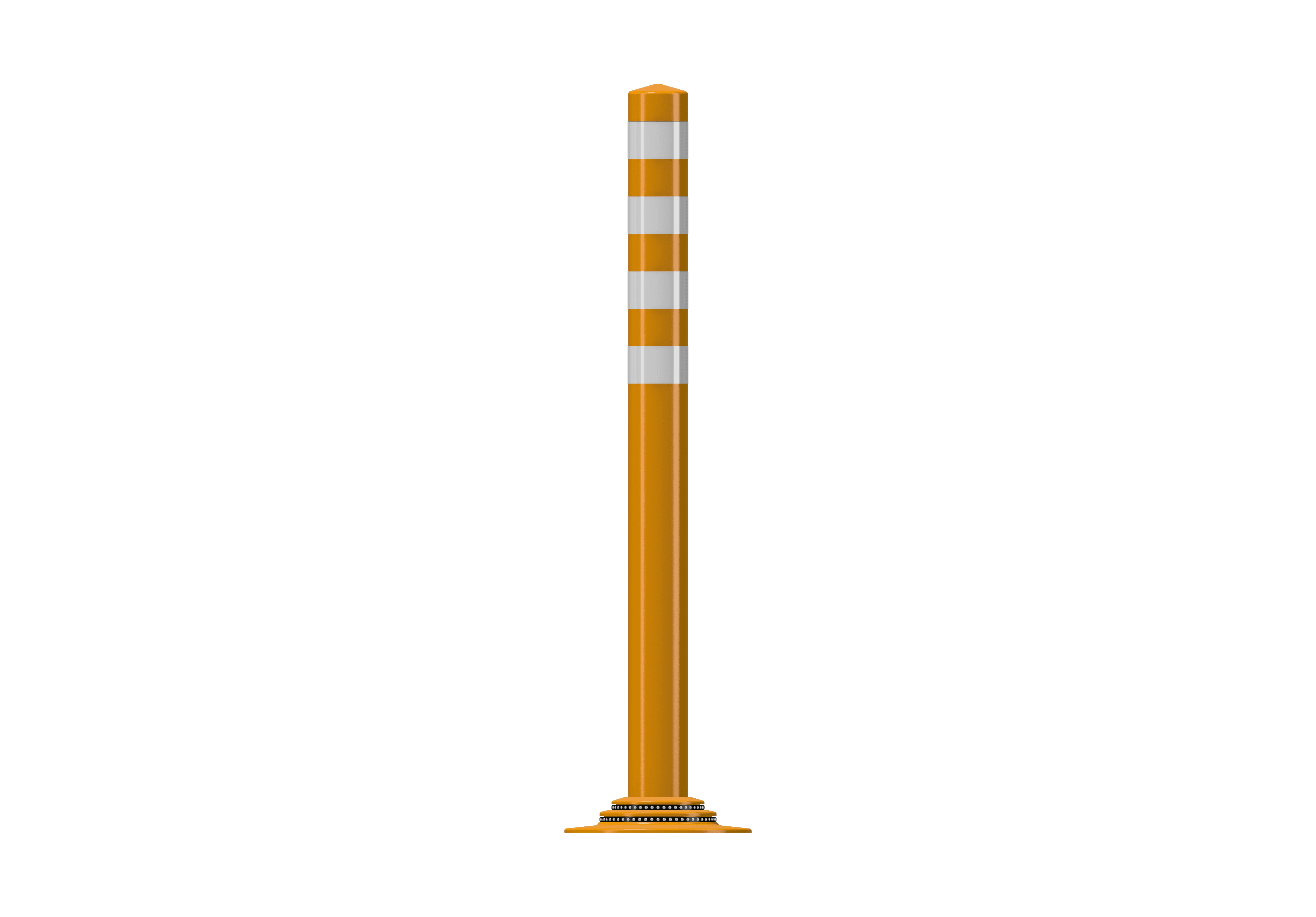 Pole Cone Traffic NF 1000 × ø 80 mm – Oranje/Wit