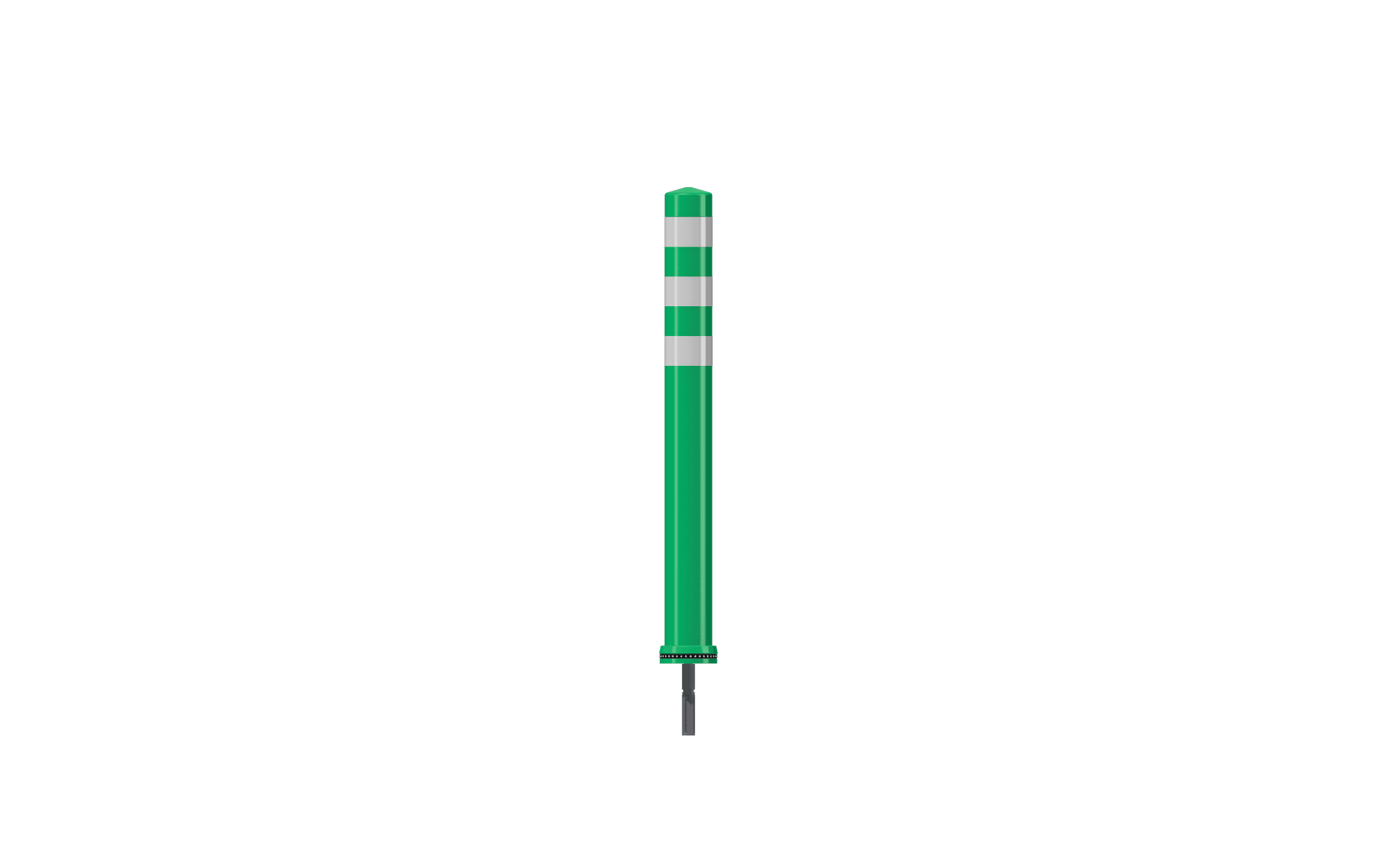 Pole Cone Traffic NSE 800 × ø 80 mm – Groen/Wit